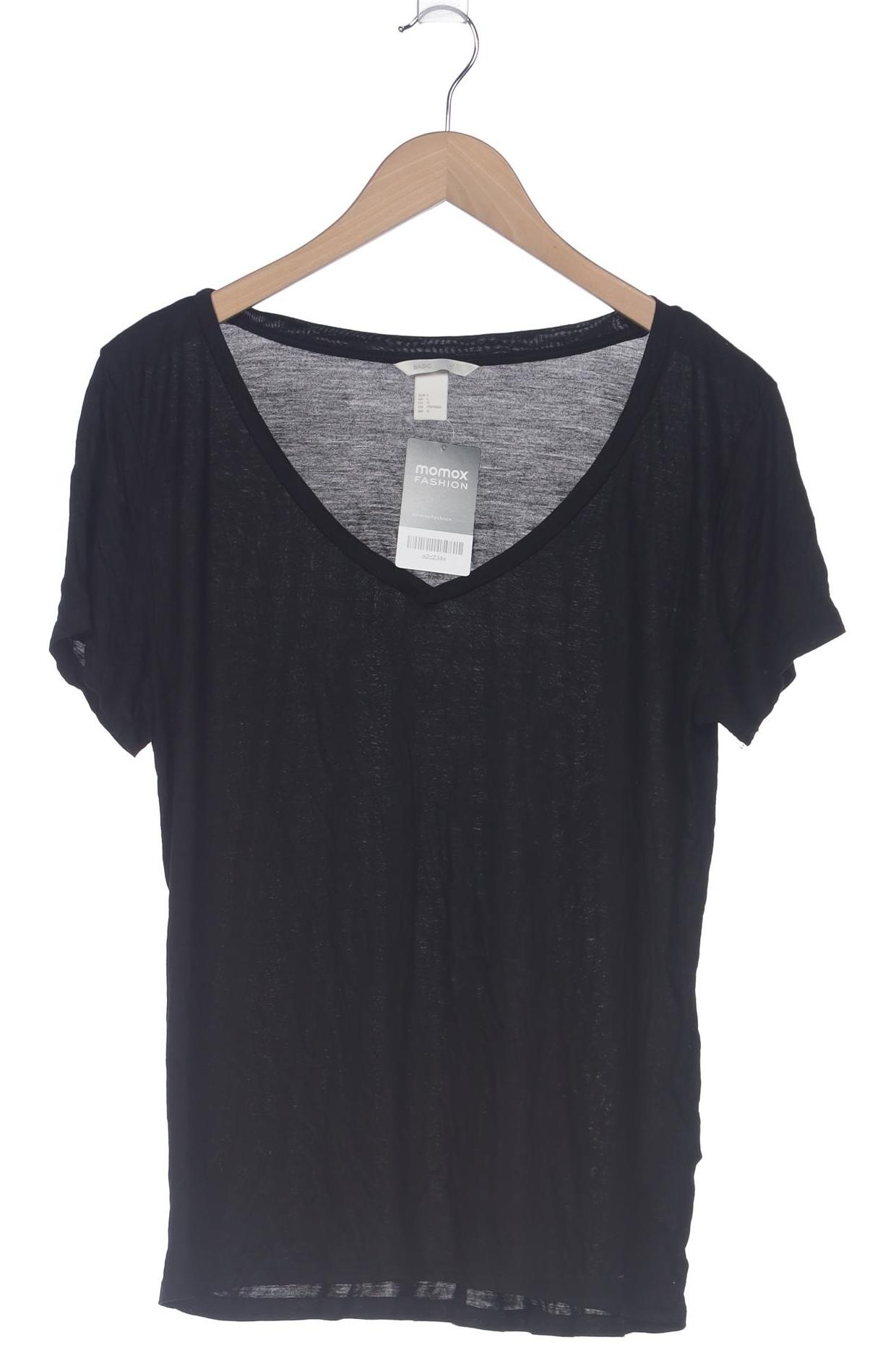 

H&M Damen T-Shirt, schwarz, Gr. 42