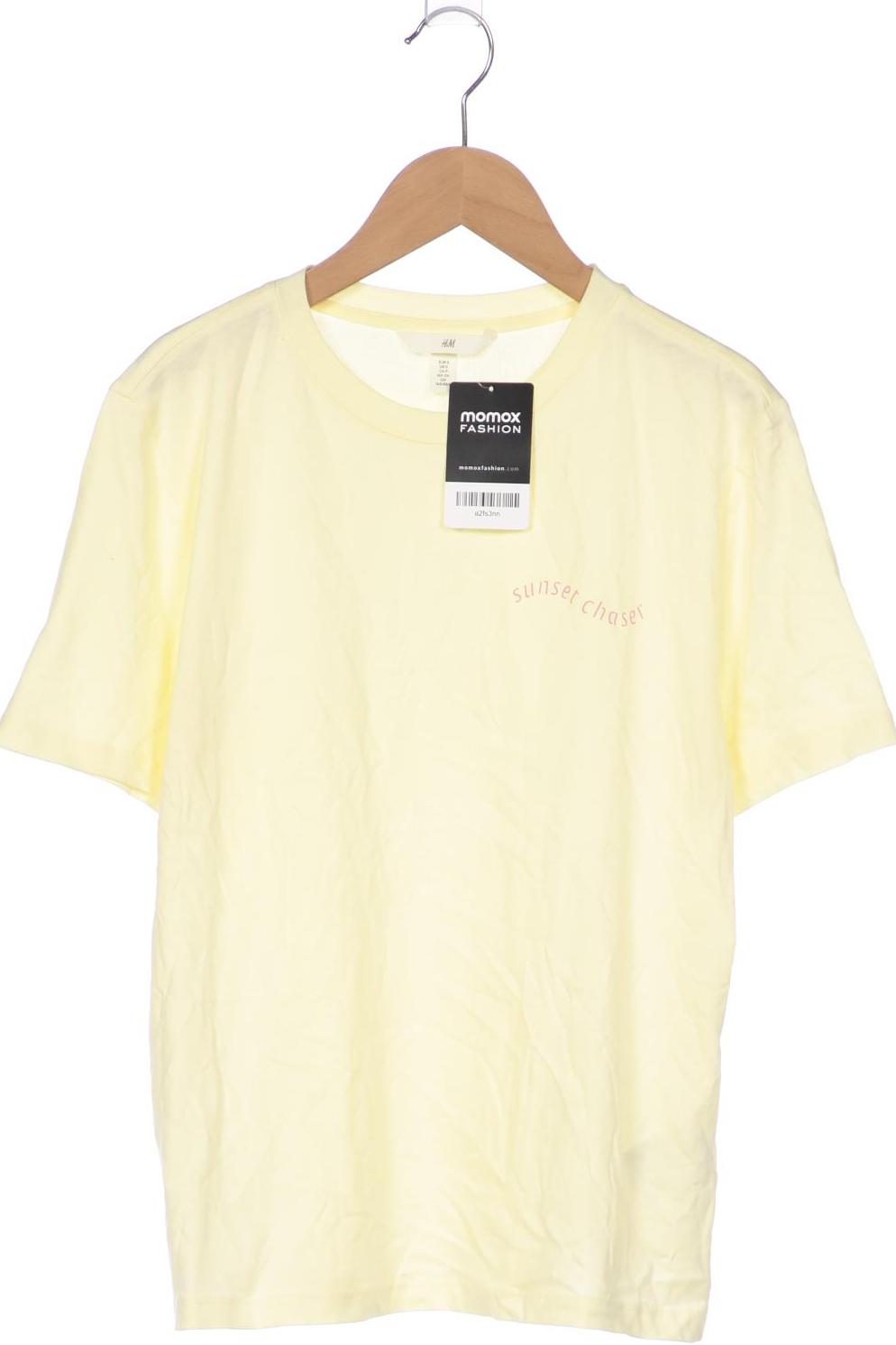 

H&M Damen T-Shirt, gelb, Gr. 36