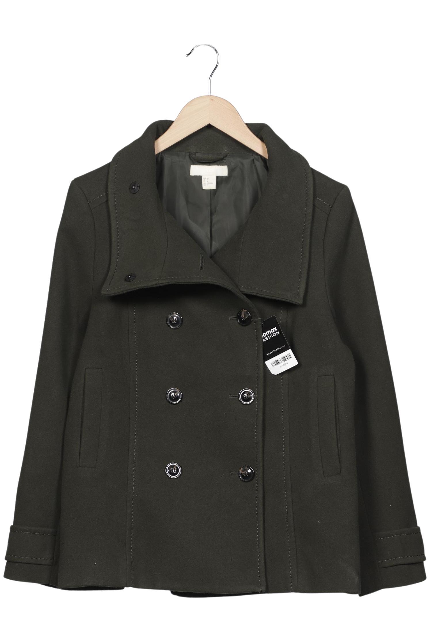 

H&M Damen Mantel, grün, Gr. 44