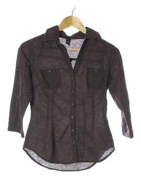 

H&M Damen Bluse, braun, Gr. 34