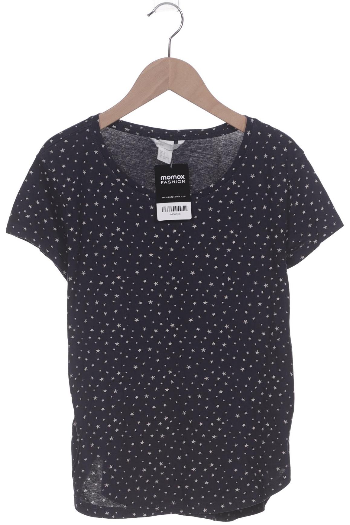 

H&M Damen T-Shirt, marineblau, Gr. 34