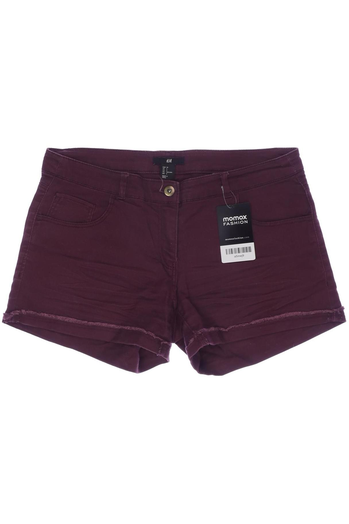 

H&M Damen Shorts, bordeaux, Gr. 36