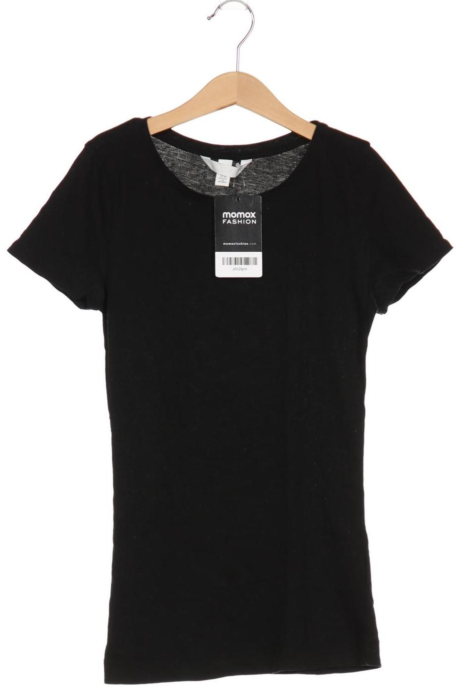 

H&M Damen T-Shirt, schwarz, Gr. 34