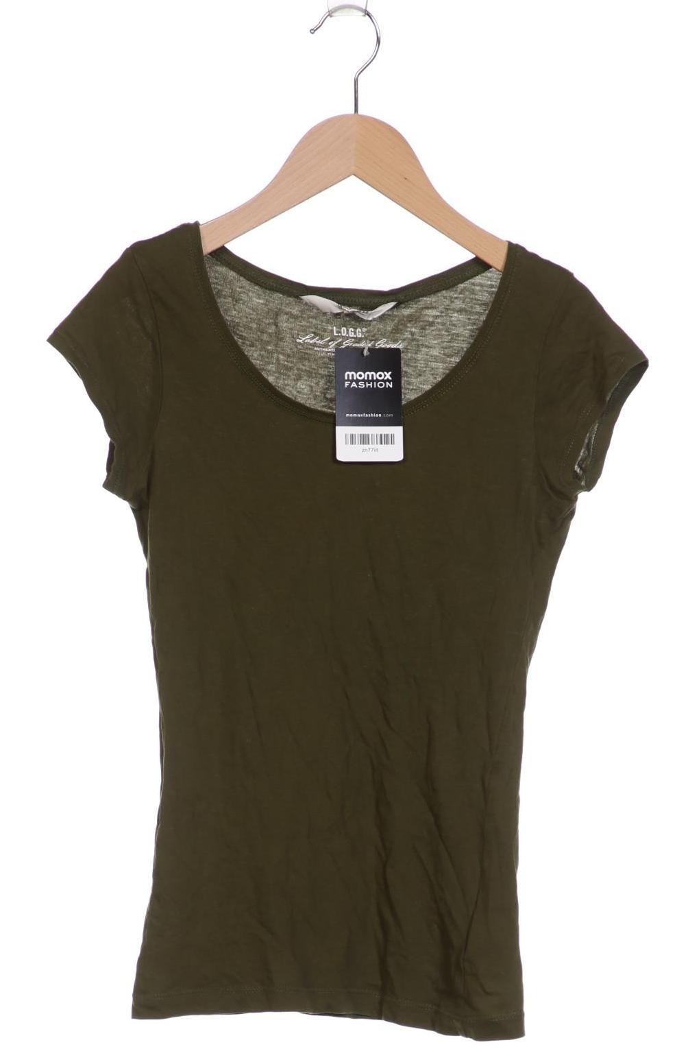 

H&M Damen T-Shirt, grün, Gr. 34