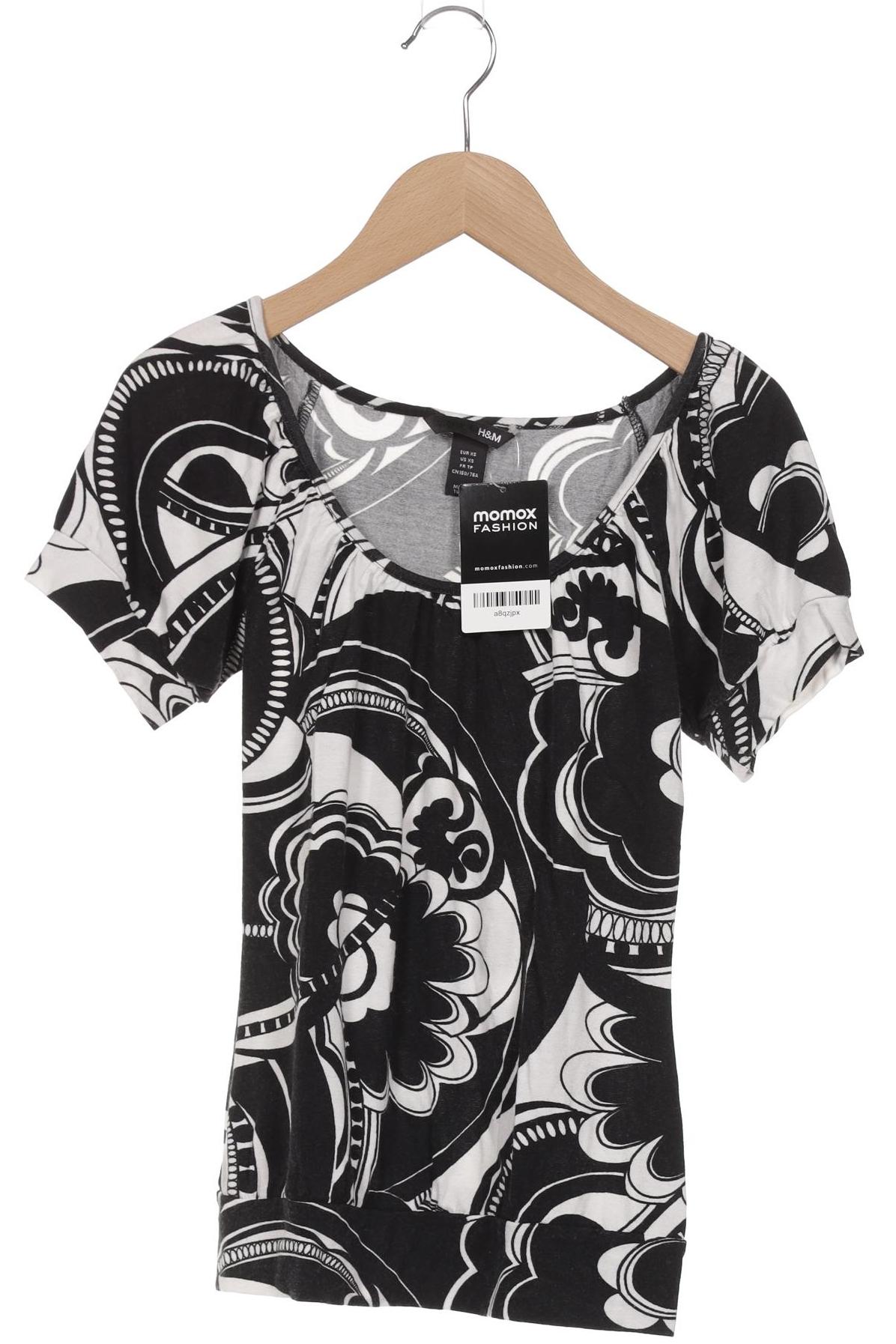 

H&M Damen T-Shirt, schwarz, Gr. 34