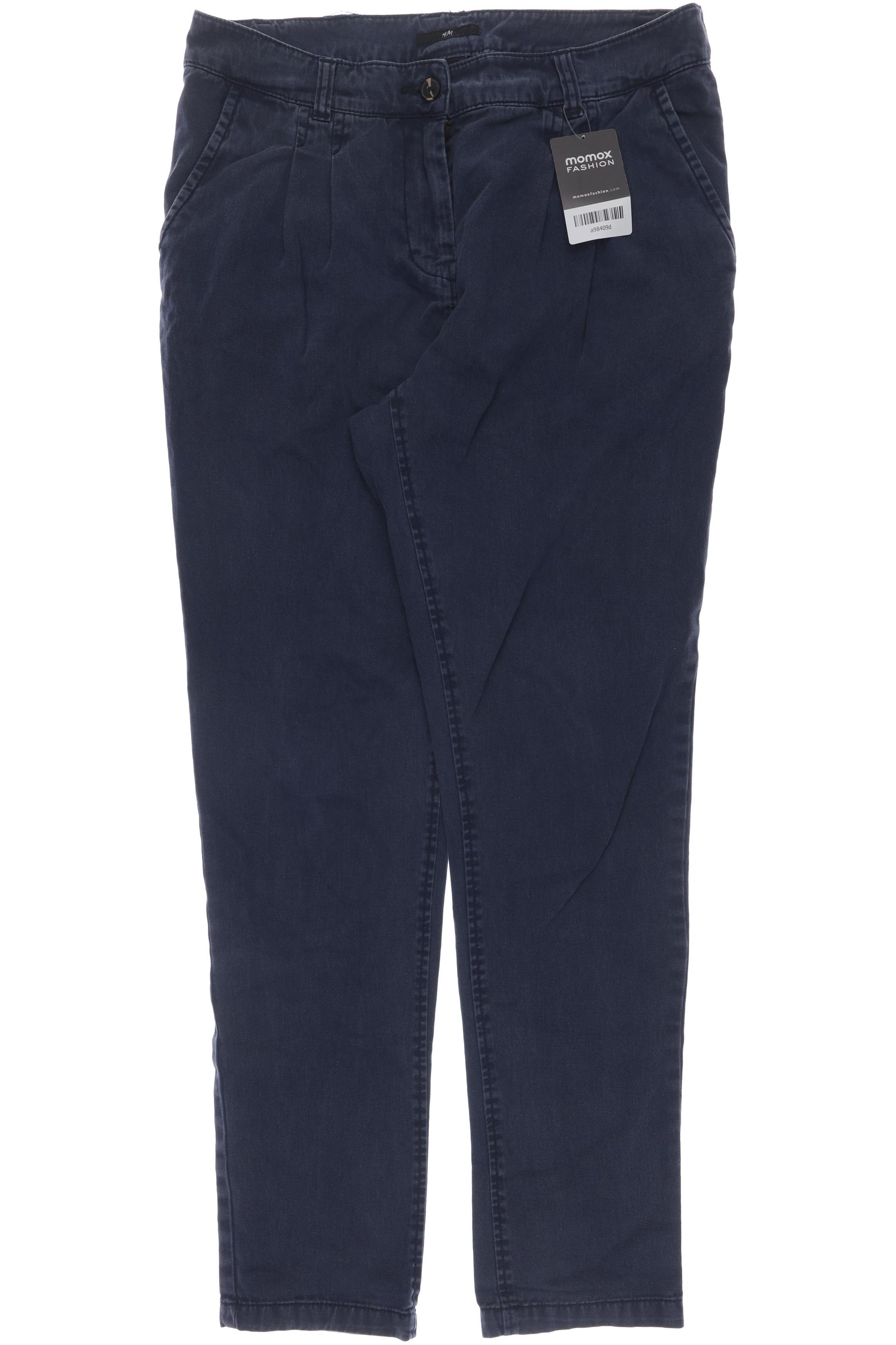 

H&M Damen Stoffhose, blau, Gr. 36