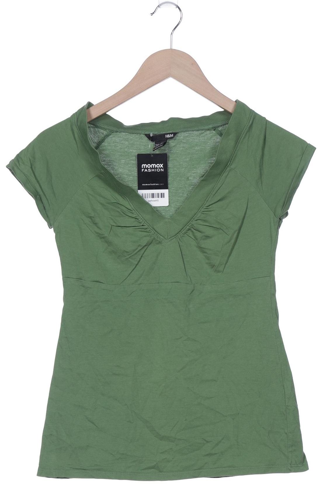 

H&M Damen T-Shirt, grün, Gr. 36
