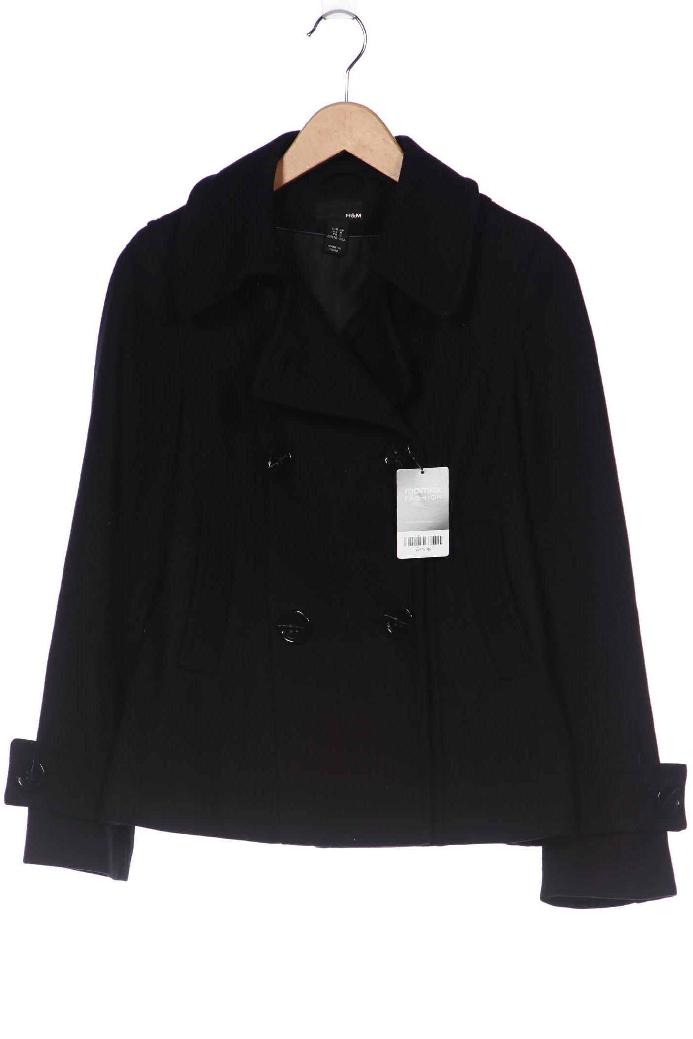 

H&M Damen Jacke, schwarz, Gr. 38