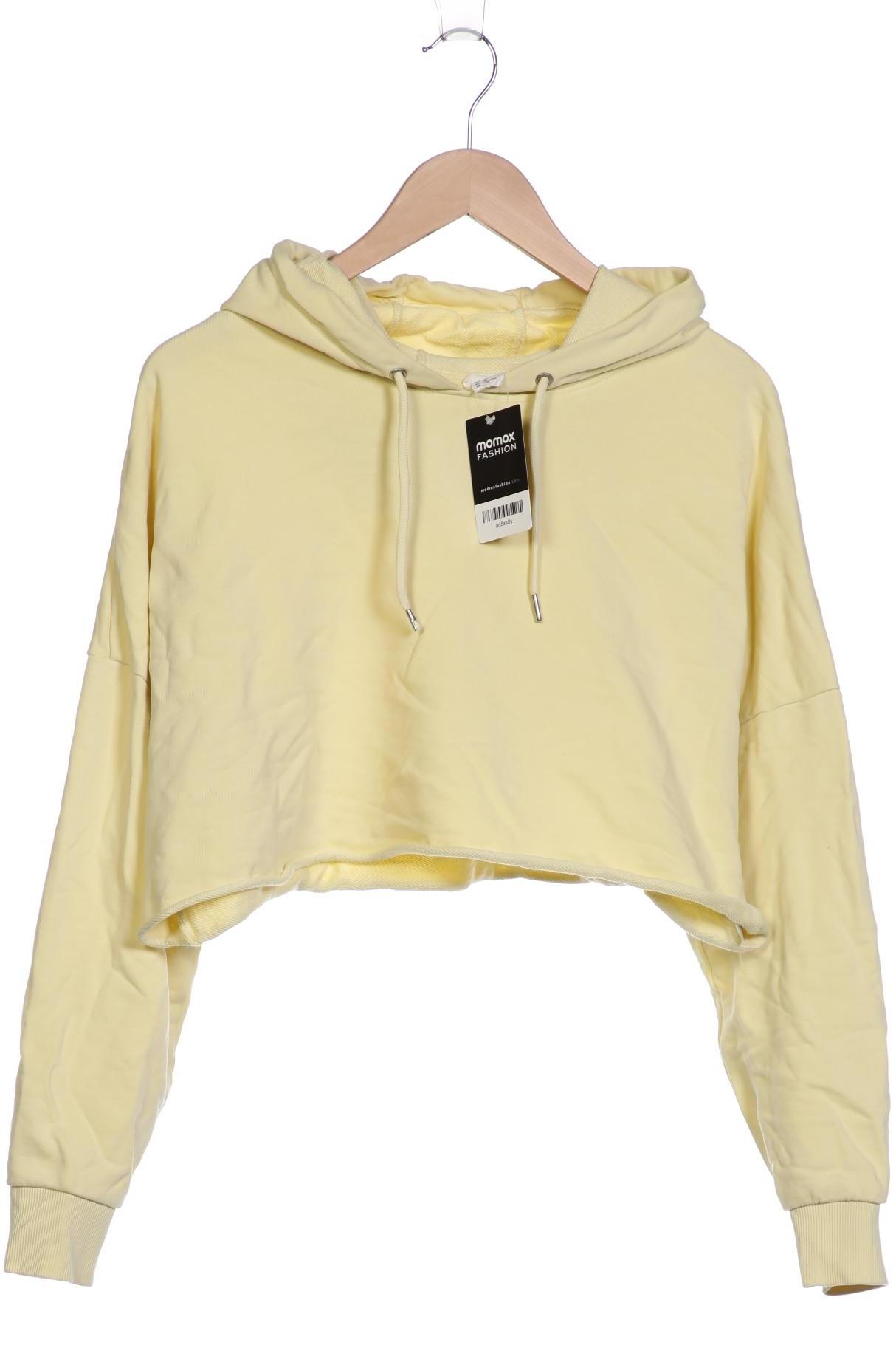 

H&M Damen Kapuzenpullover, gelb, Gr. 44