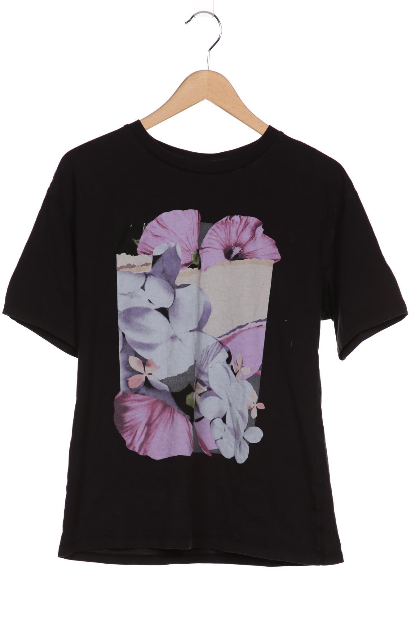 

H&M Damen T-Shirt, schwarz