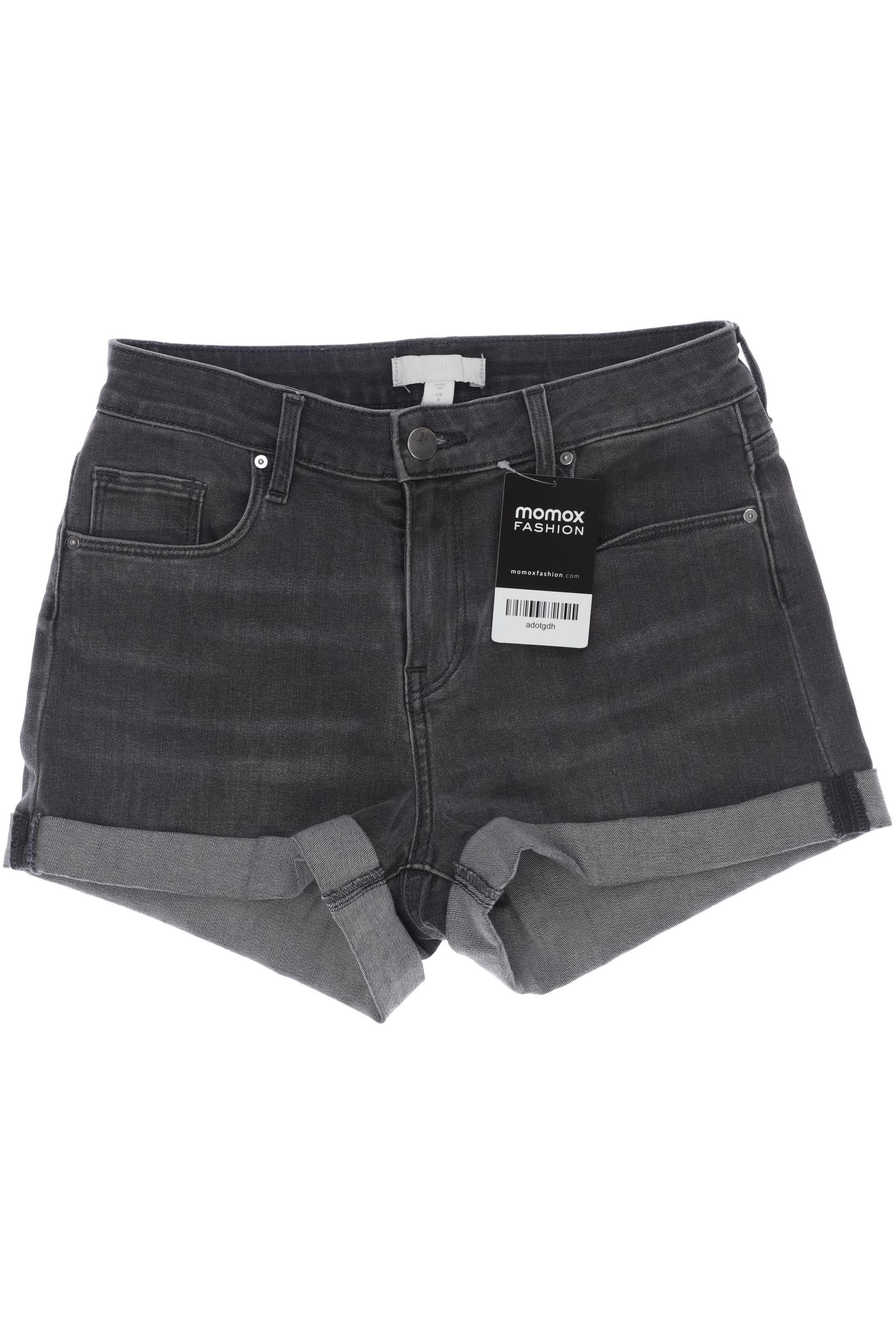 

H&M Damen Shorts, grau, Gr. 34