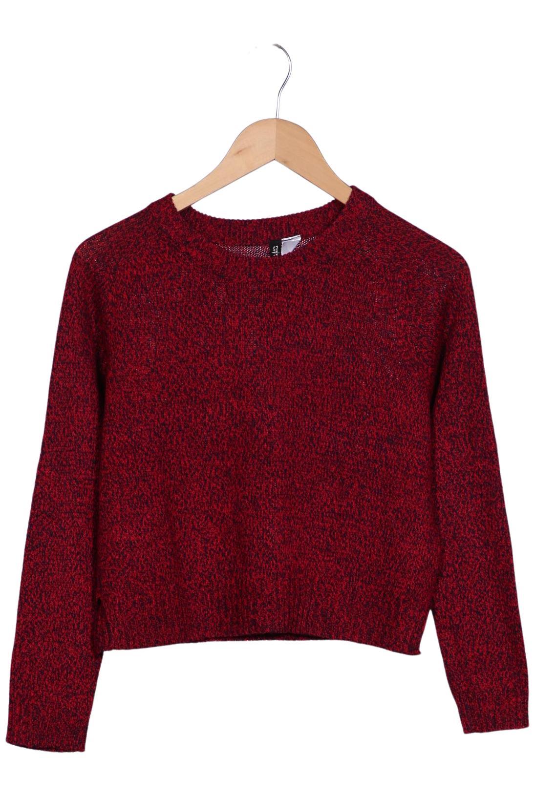 

H&M Damen Pullover, rot, Gr. 34
