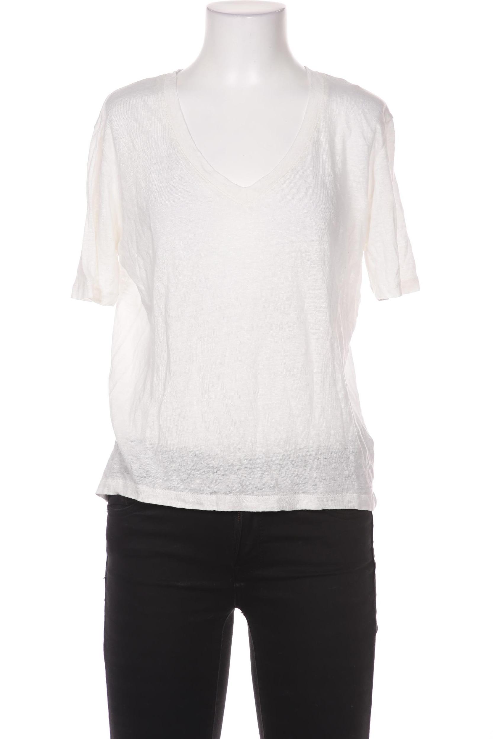 

H&M Damen T-Shirt, cremeweiß, Gr. 36