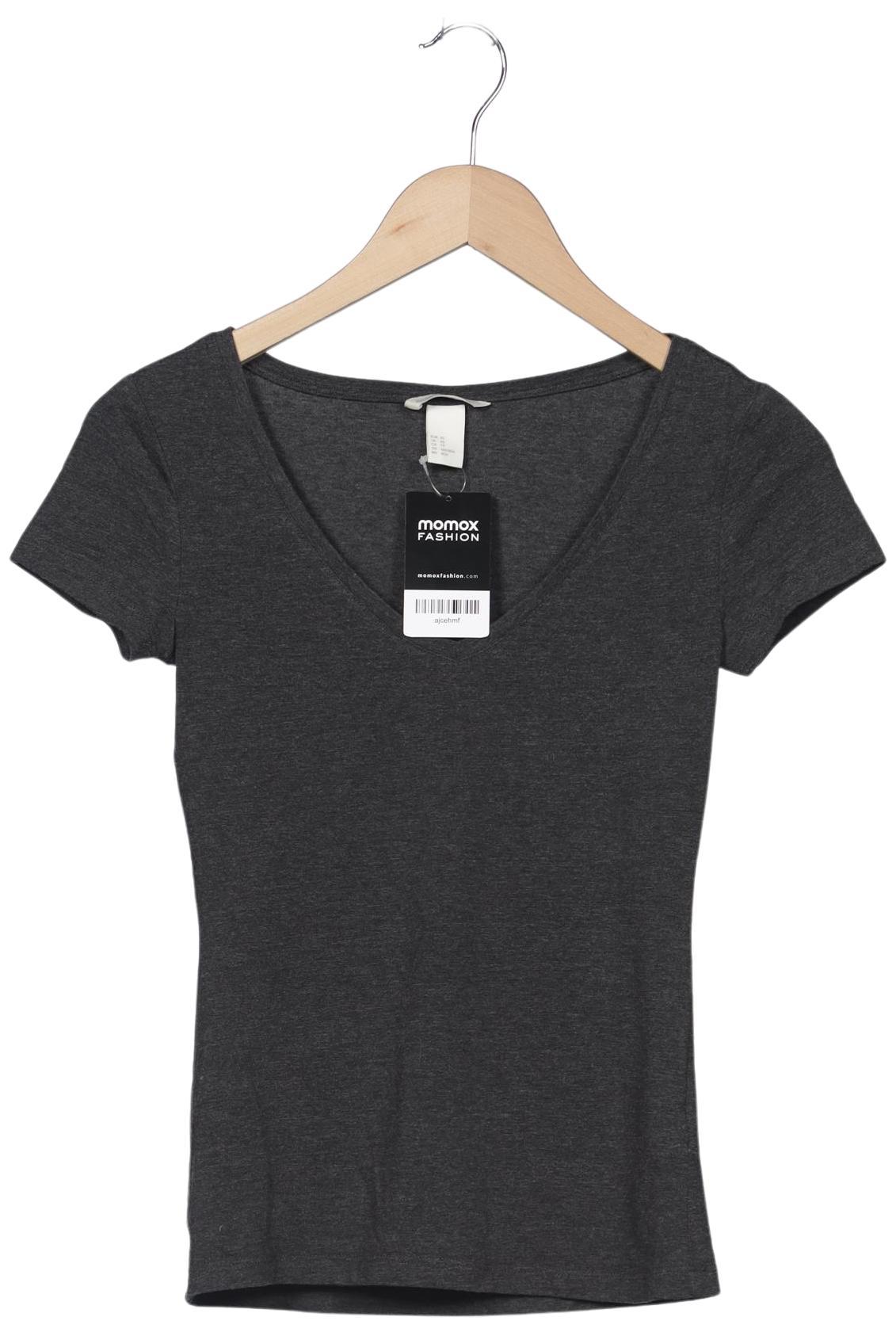 

H&M Damen T-Shirt, grau, Gr. 34