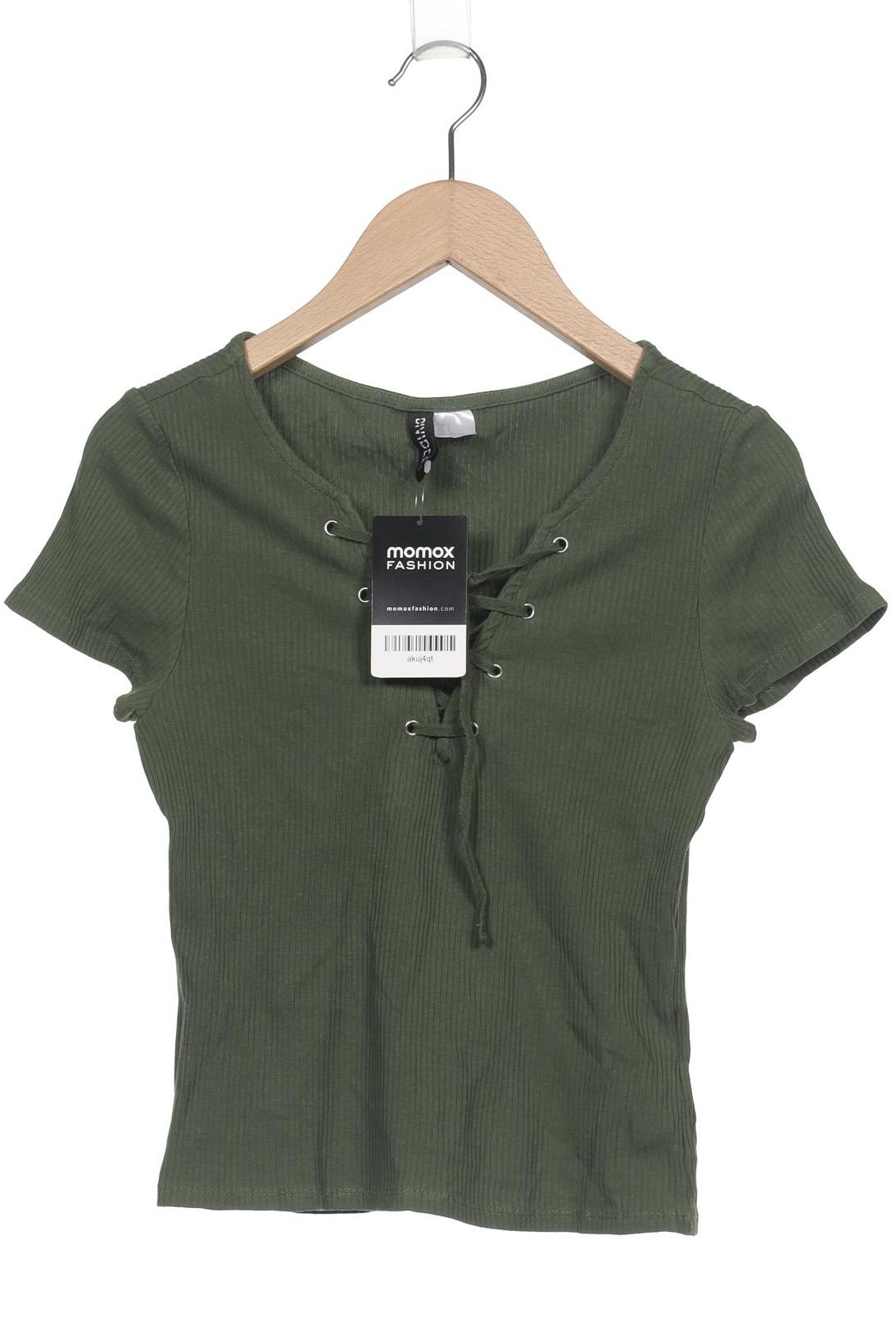 

H&M Damen T-Shirt, grün, Gr. 36
