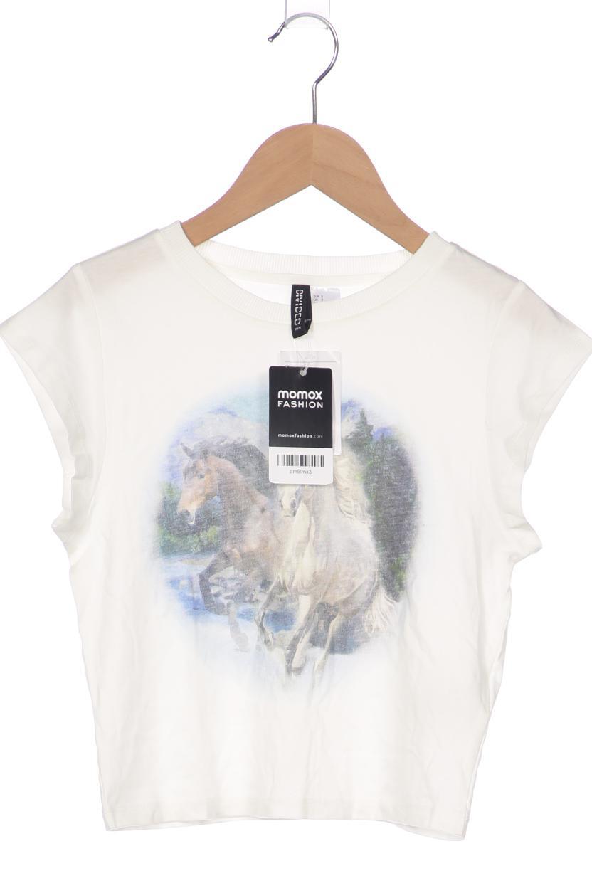 

H&M Damen T-Shirt, weiß, Gr. 36