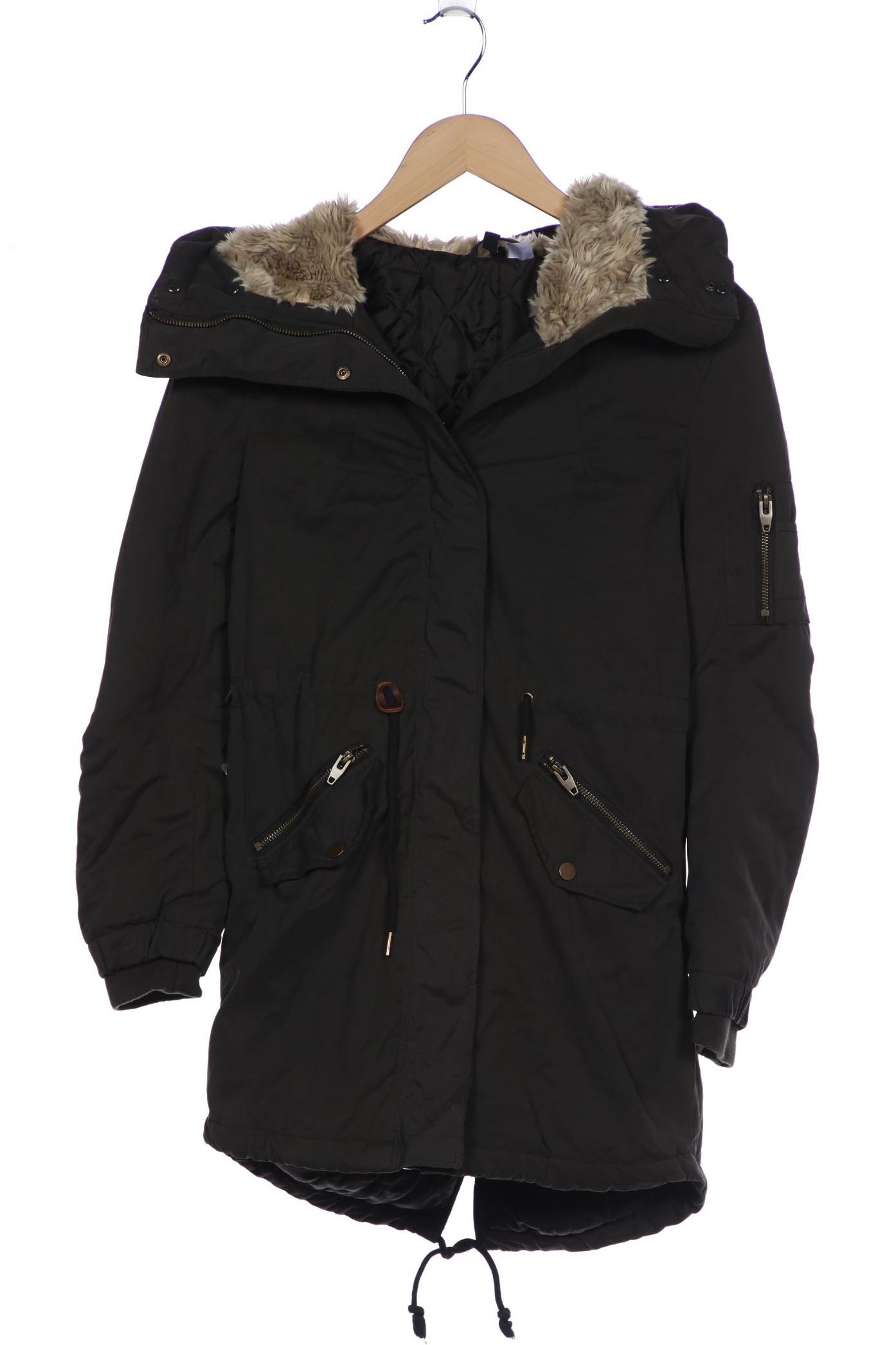 

H&M Damen Mantel, grün, Gr. 34