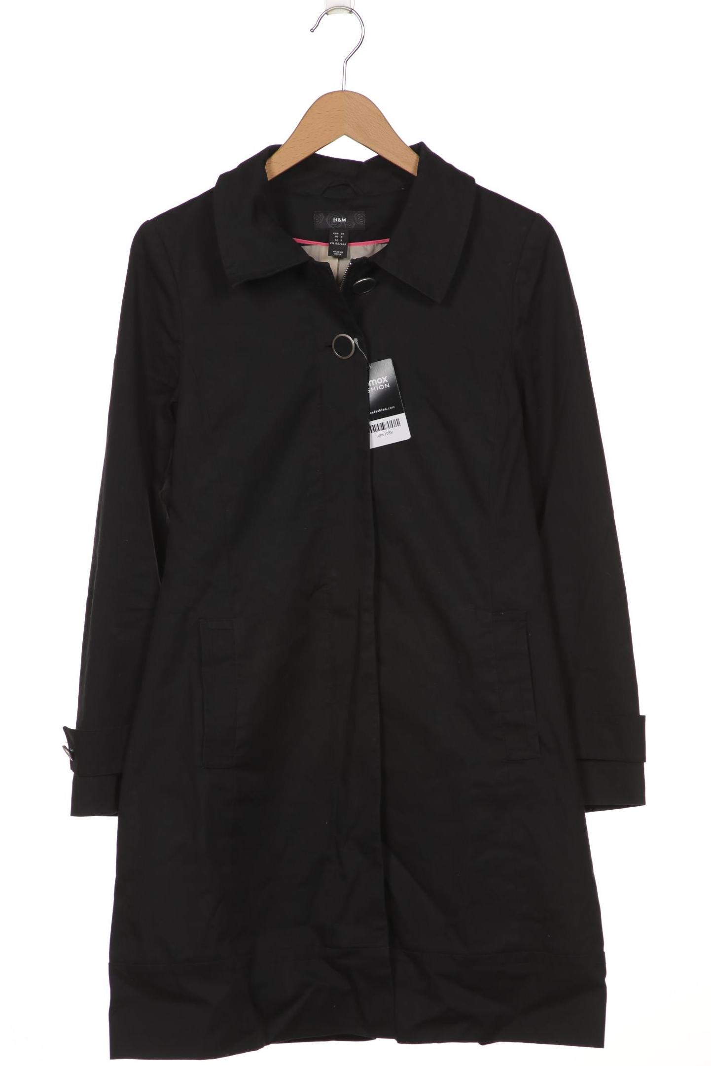 

H&M Damen Mantel, schwarz