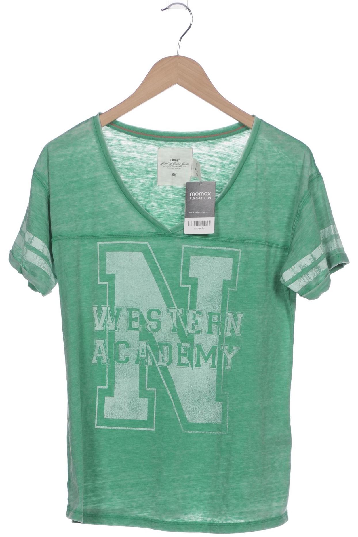 

H&M Damen T-Shirt, grün, Gr. 42