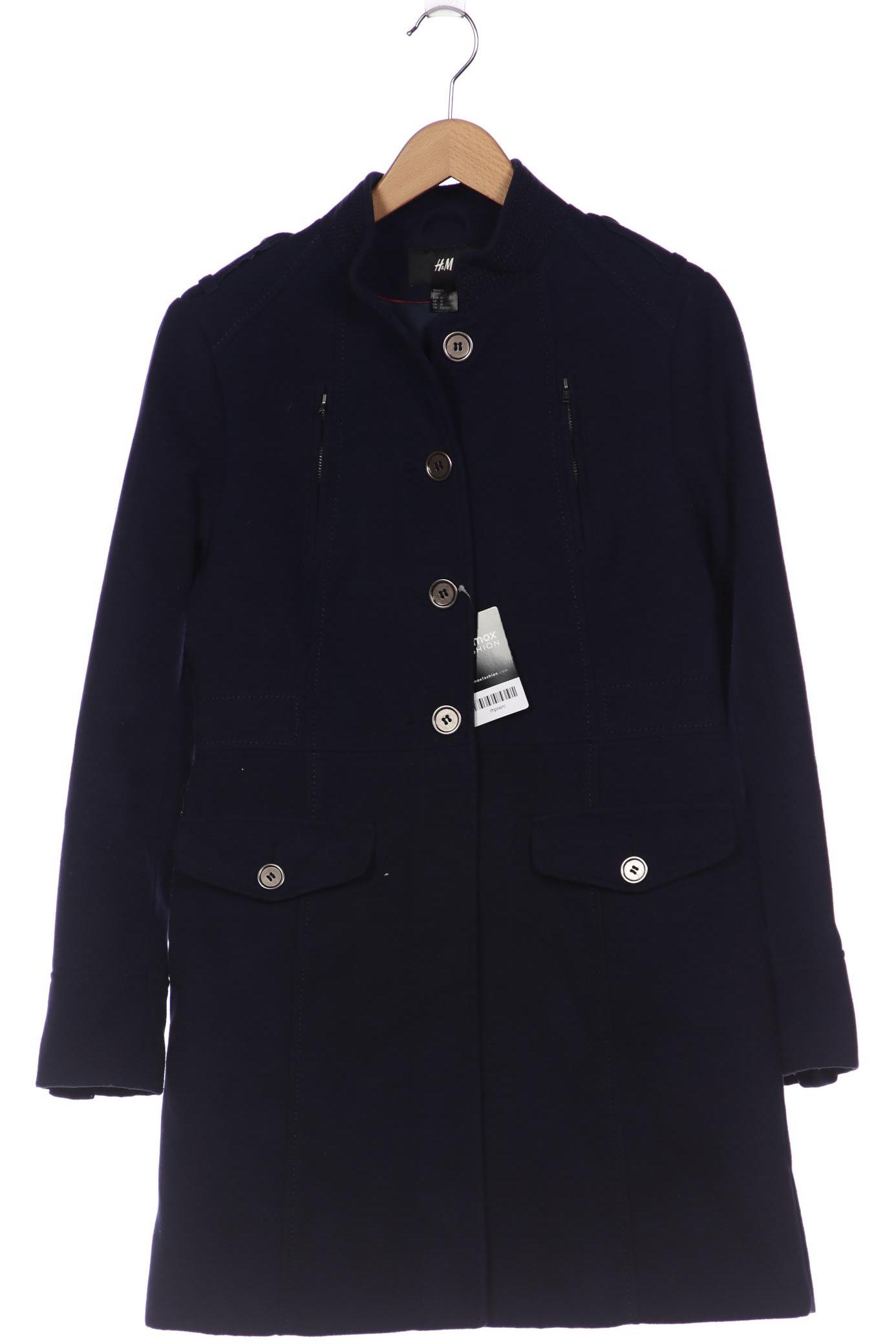 

H&M Damen Mantel, marineblau, Gr. 40
