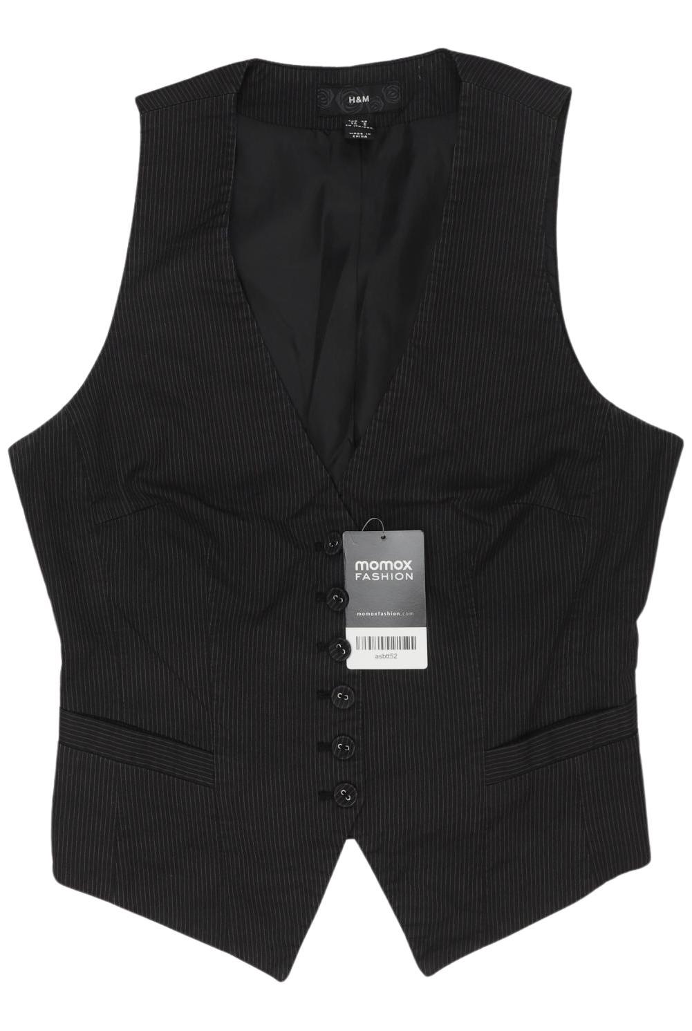 

H&M Damen Weste, schwarz, Gr. 38