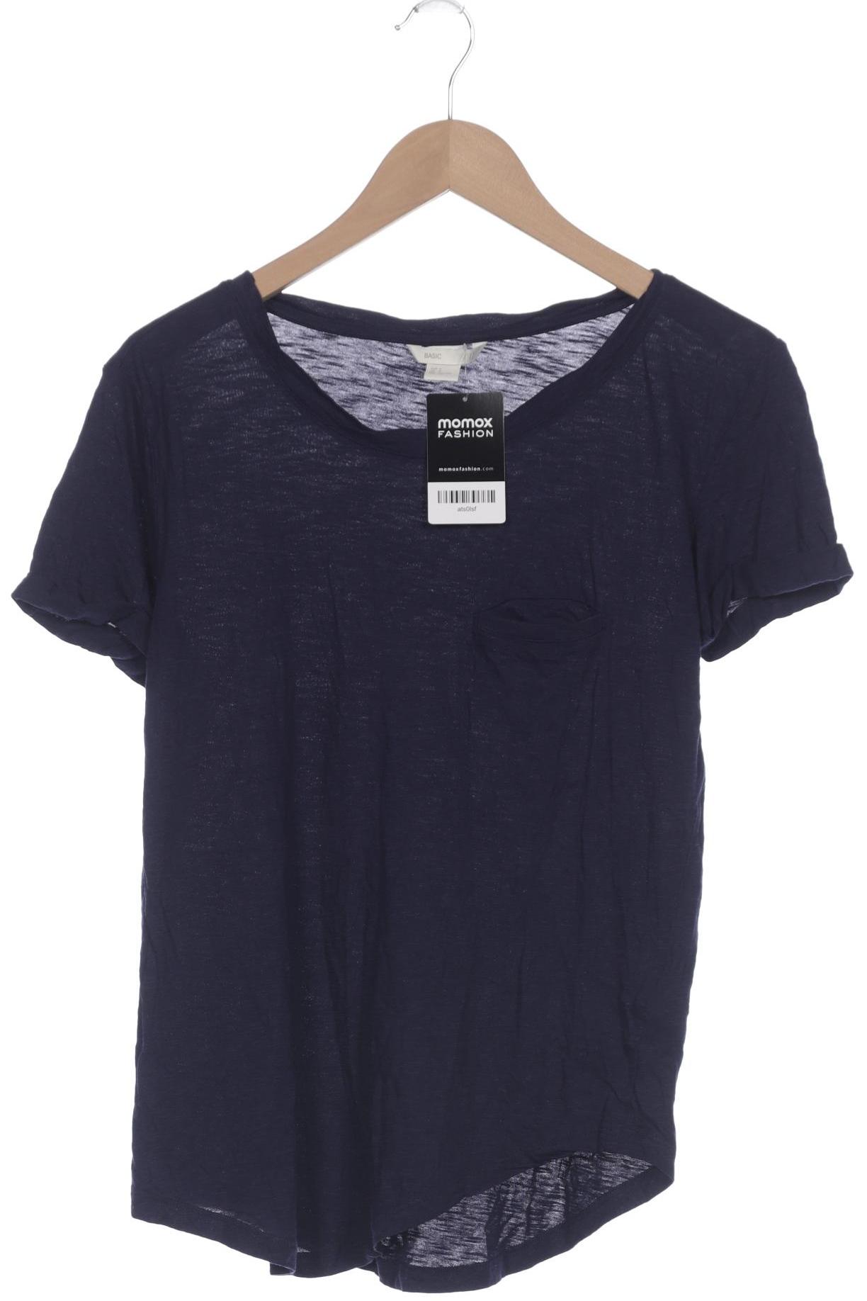 

H&M Damen T-Shirt, marineblau, Gr. 36