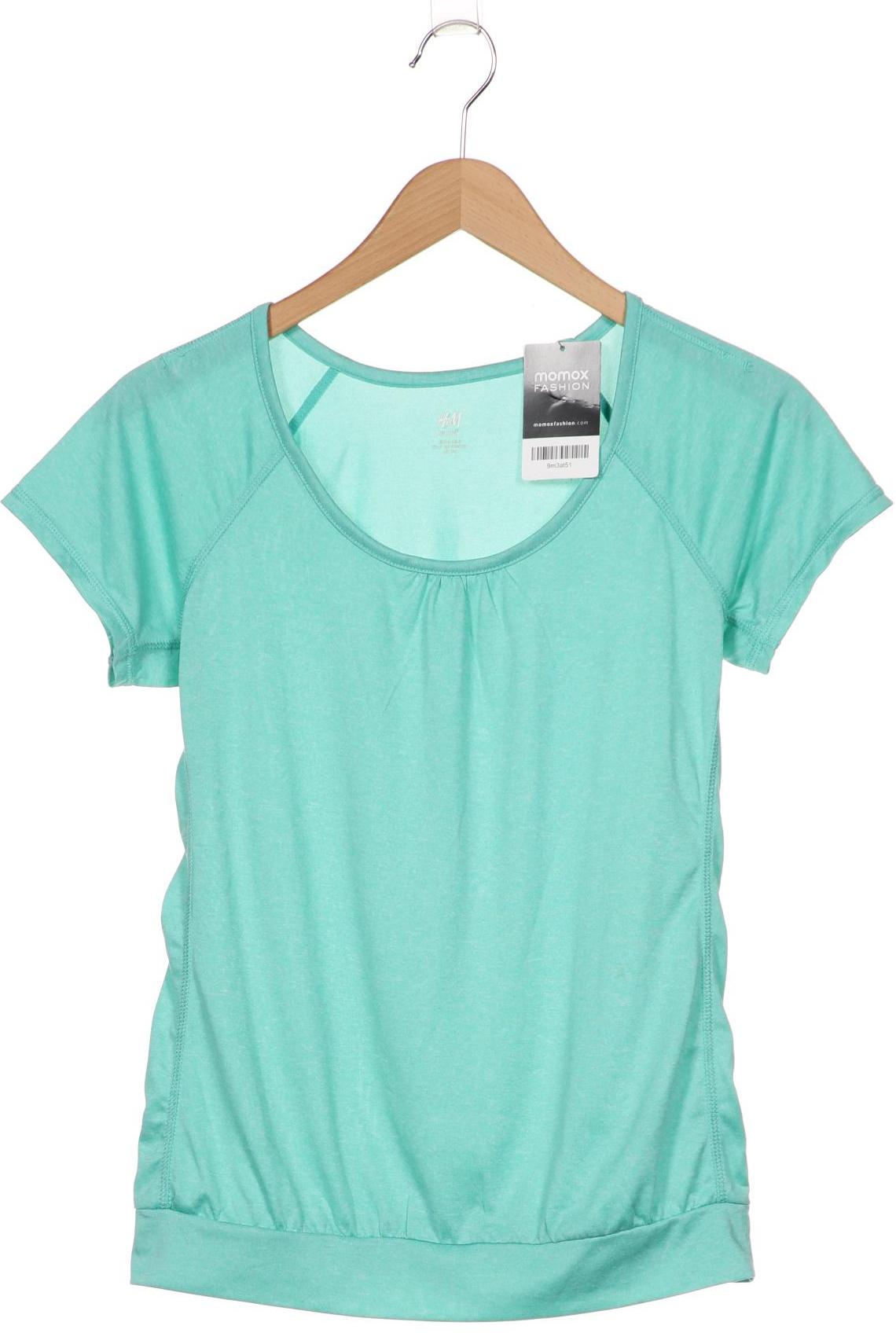 

H&M Damen T-Shirt, türkis, Gr. 36