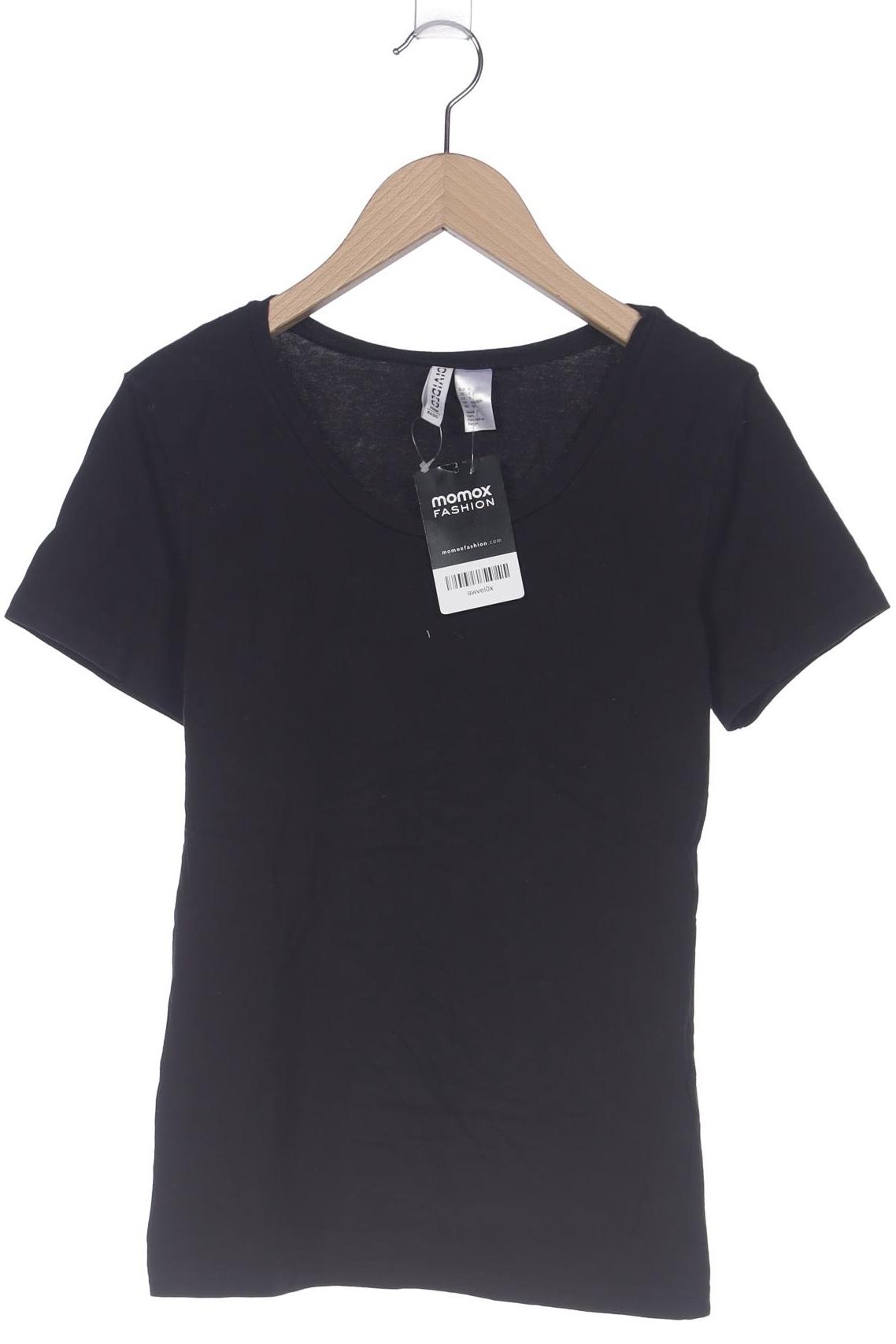 

H&M Damen T-Shirt, schwarz, Gr. 36