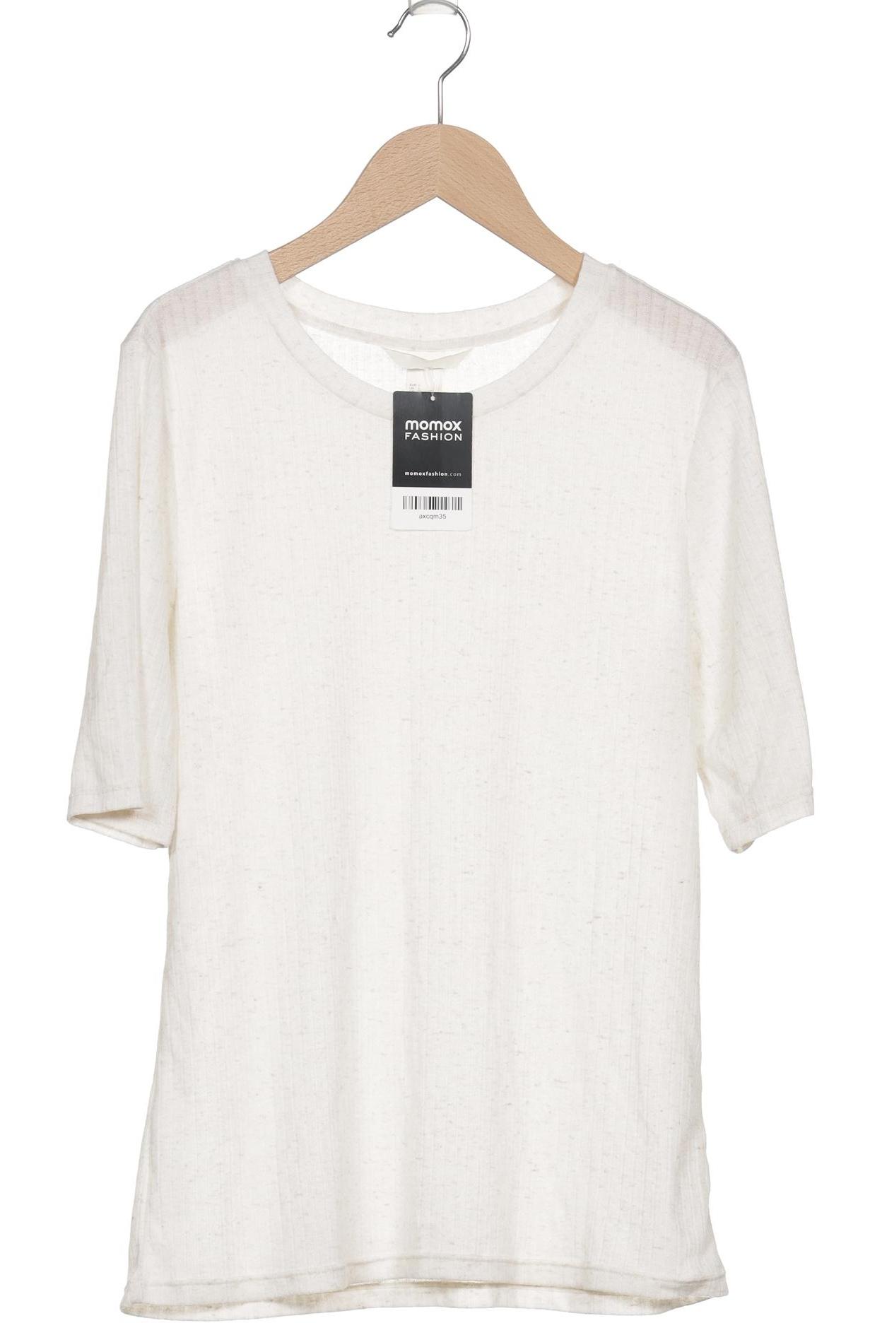 

H&M Damen T-Shirt, cremeweiß, Gr. 42