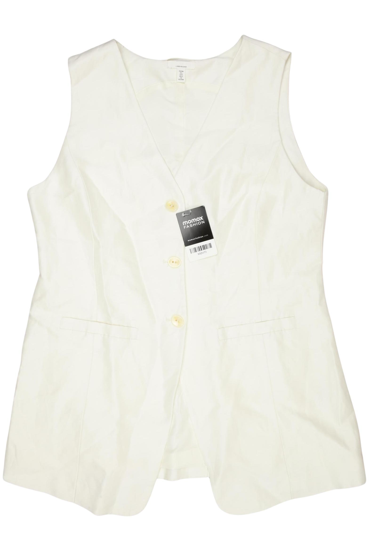 

H&M Damen Weste, weiß, Gr. 46