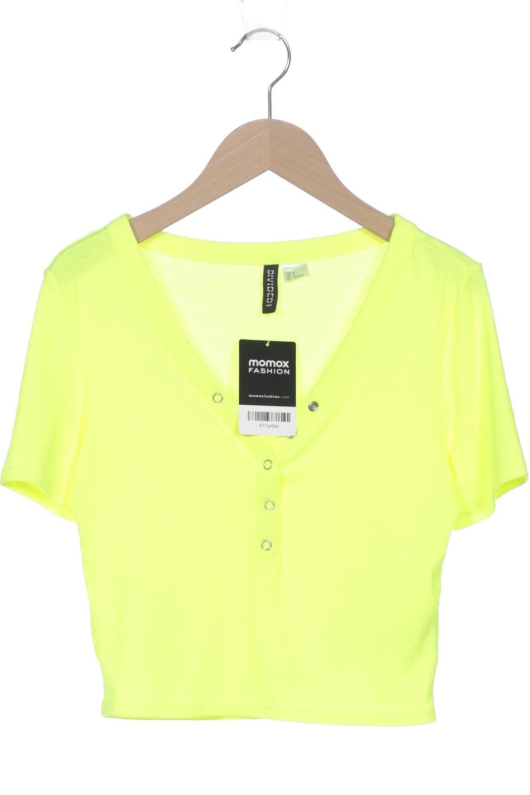 

H&M Damen T-Shirt, neon, Gr. 36