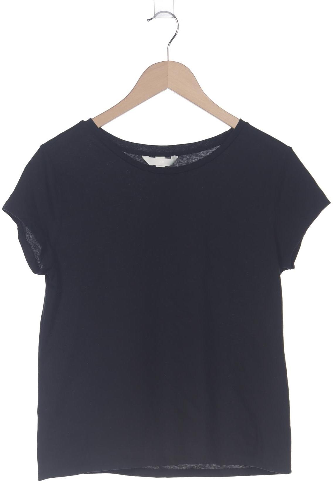 

H&M Damen T-Shirt, schwarz, Gr. 42