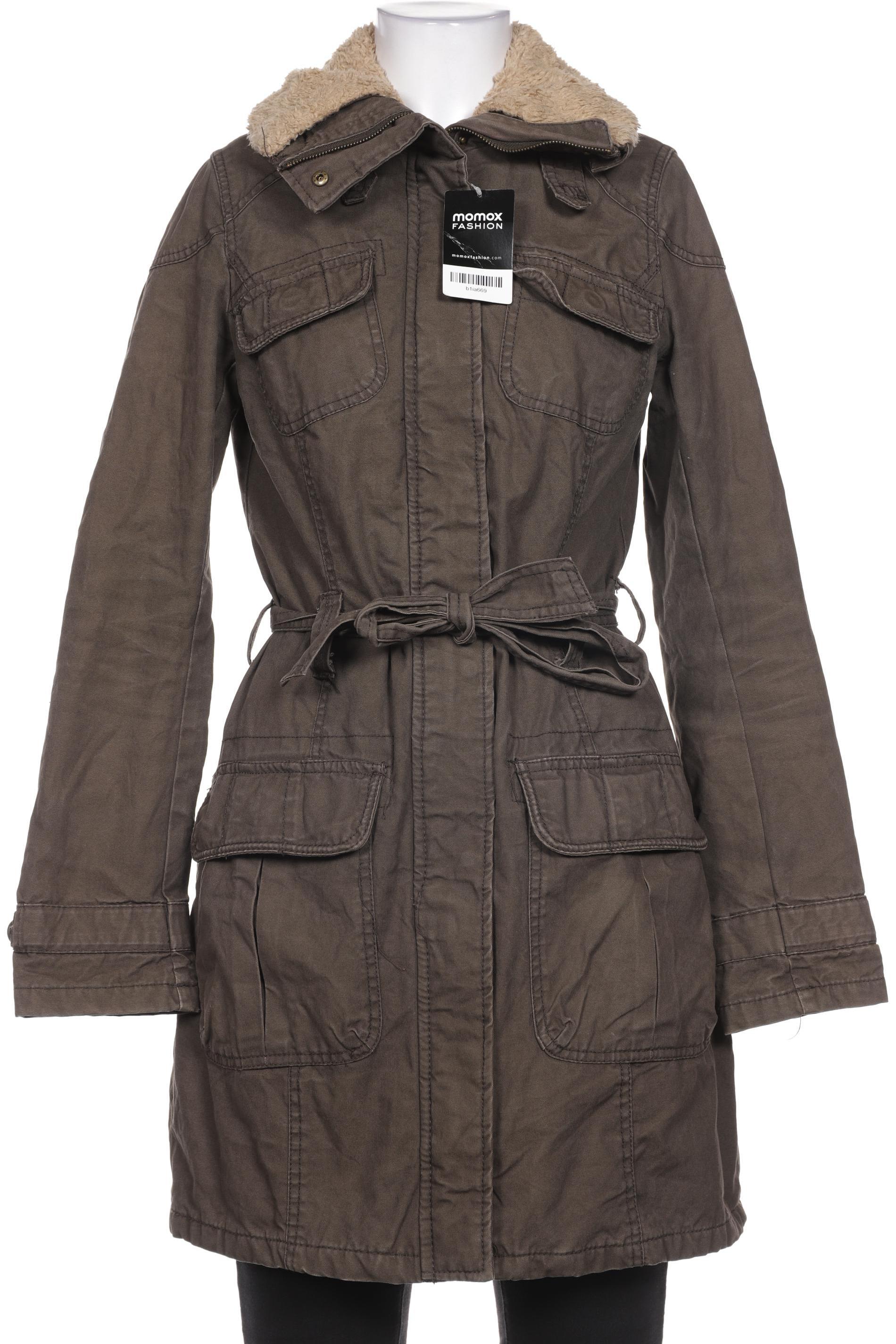 

H&M Damen Mantel, grün, Gr. 36