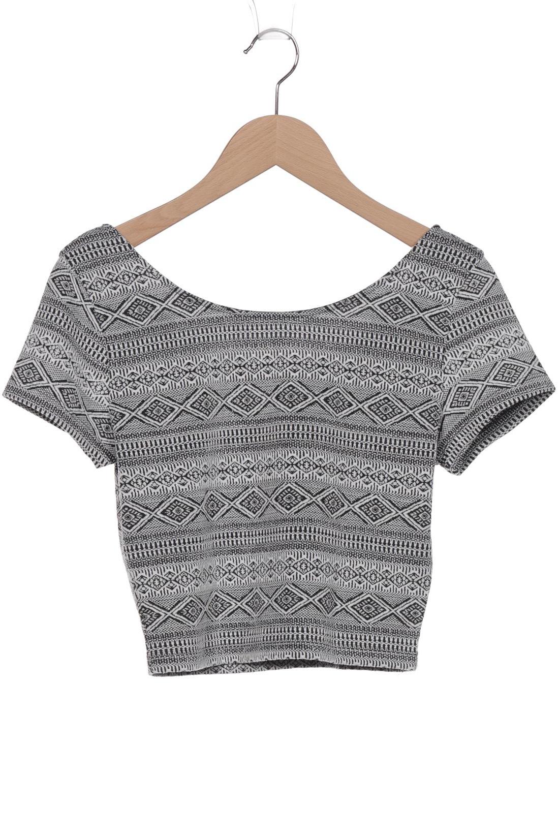 

H&M Damen T-Shirt, schwarz