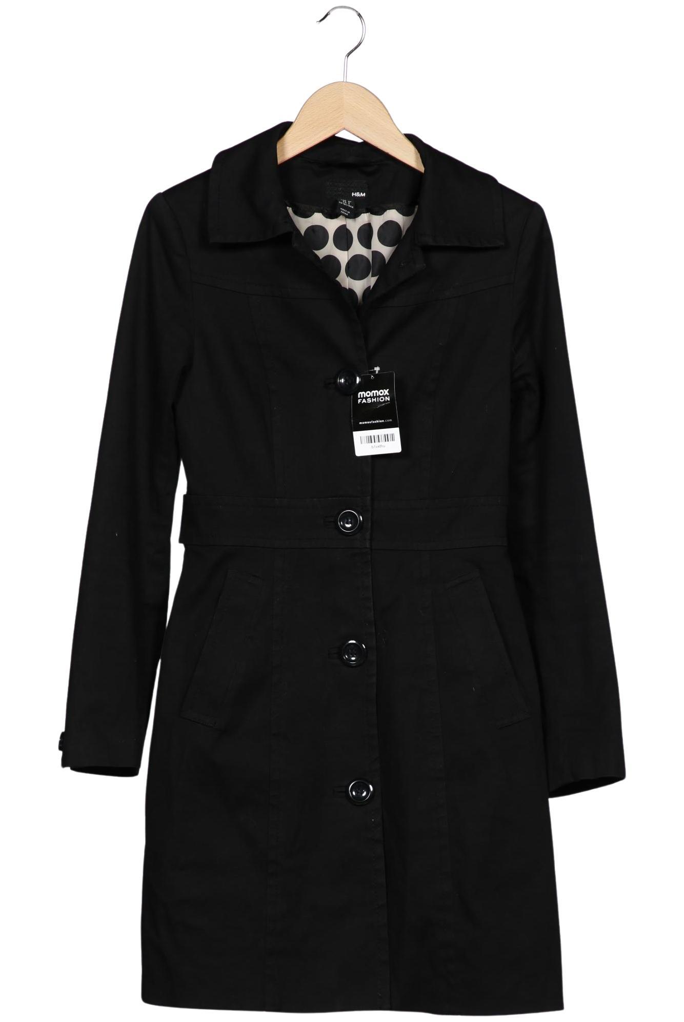 

H&M Damen Mantel, schwarz, Gr. 36