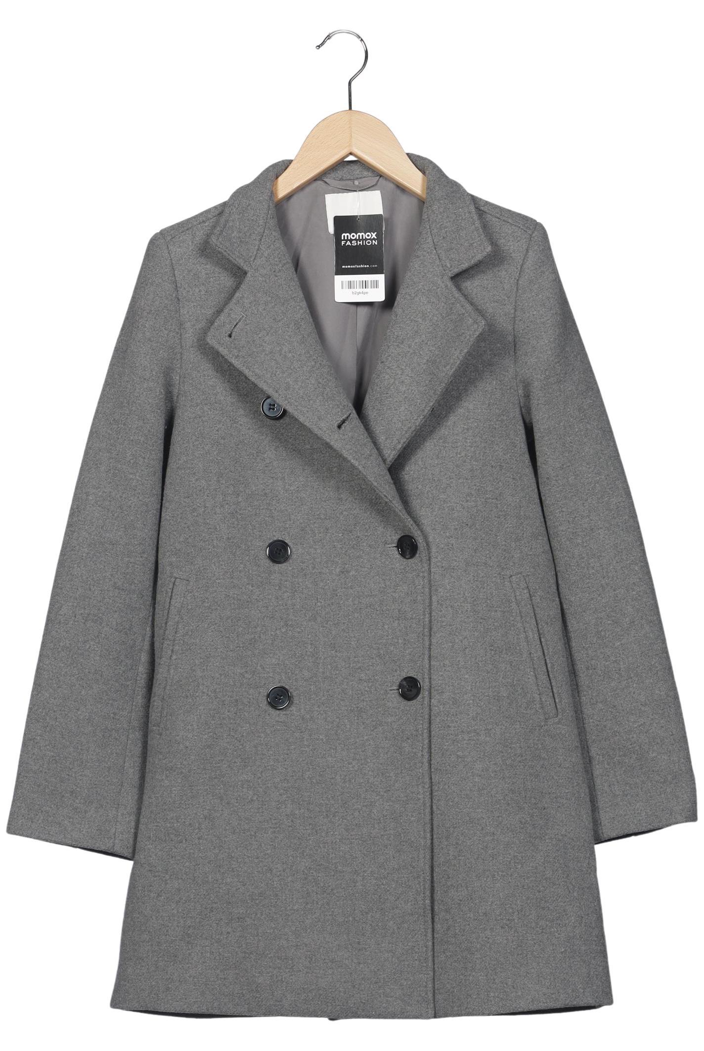 

H&M Damen Mantel, grau, Gr. 34