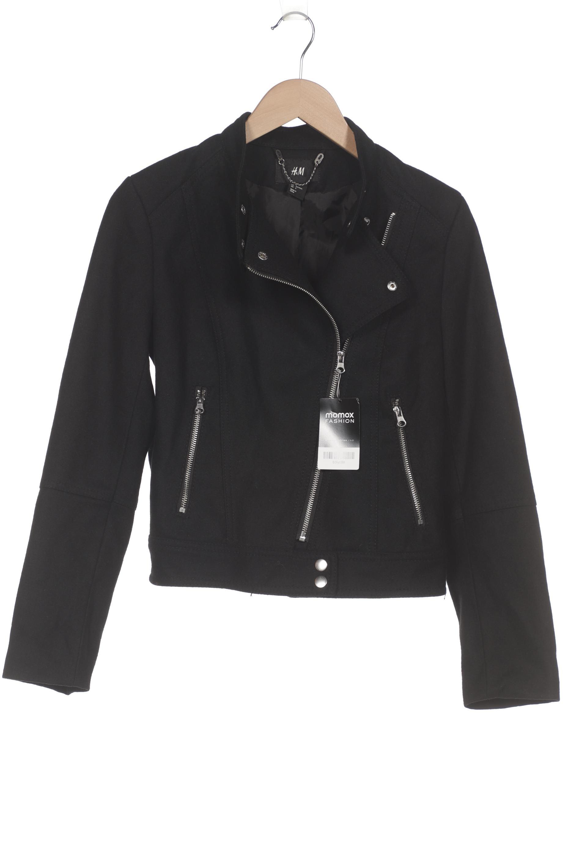 

H&M Damen Jacke, schwarz, Gr. 36