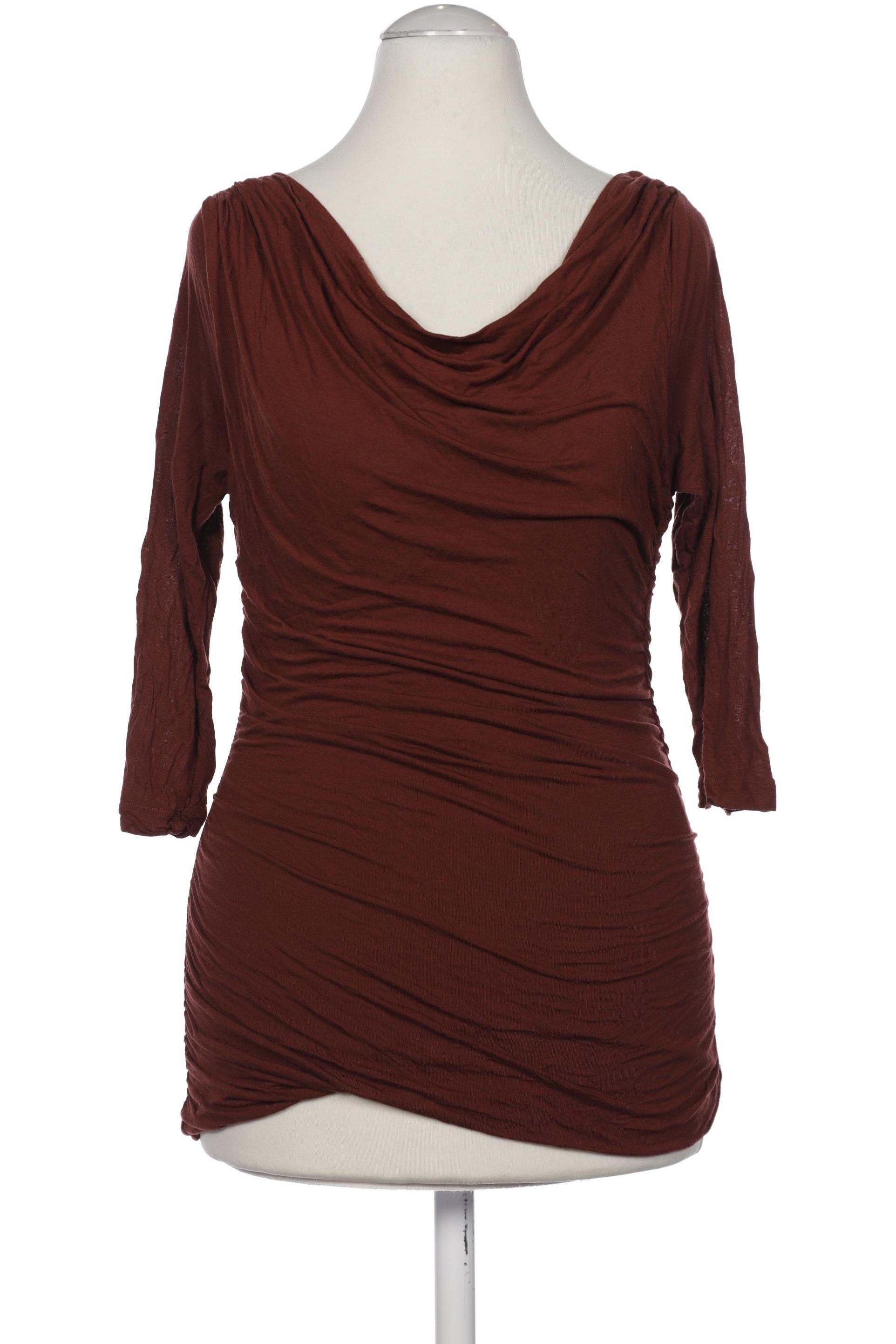 

H&M Damen Langarmshirt, braun, Gr. 36