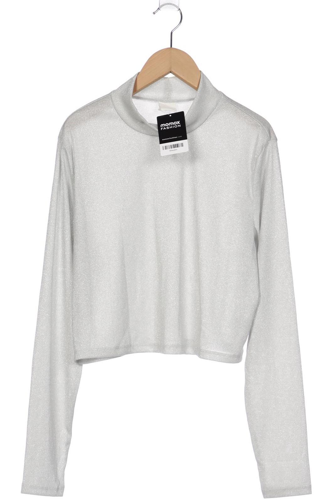 

H&M Damen Langarmshirt, silber