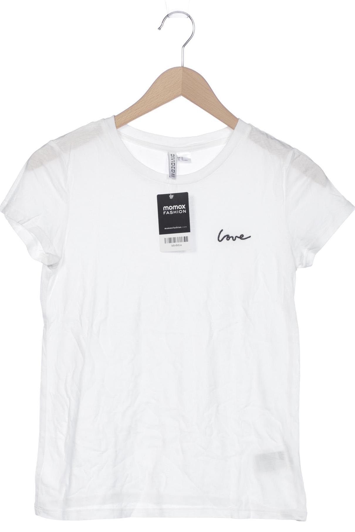 

H&M Damen T-Shirt, weiß, Gr. 34