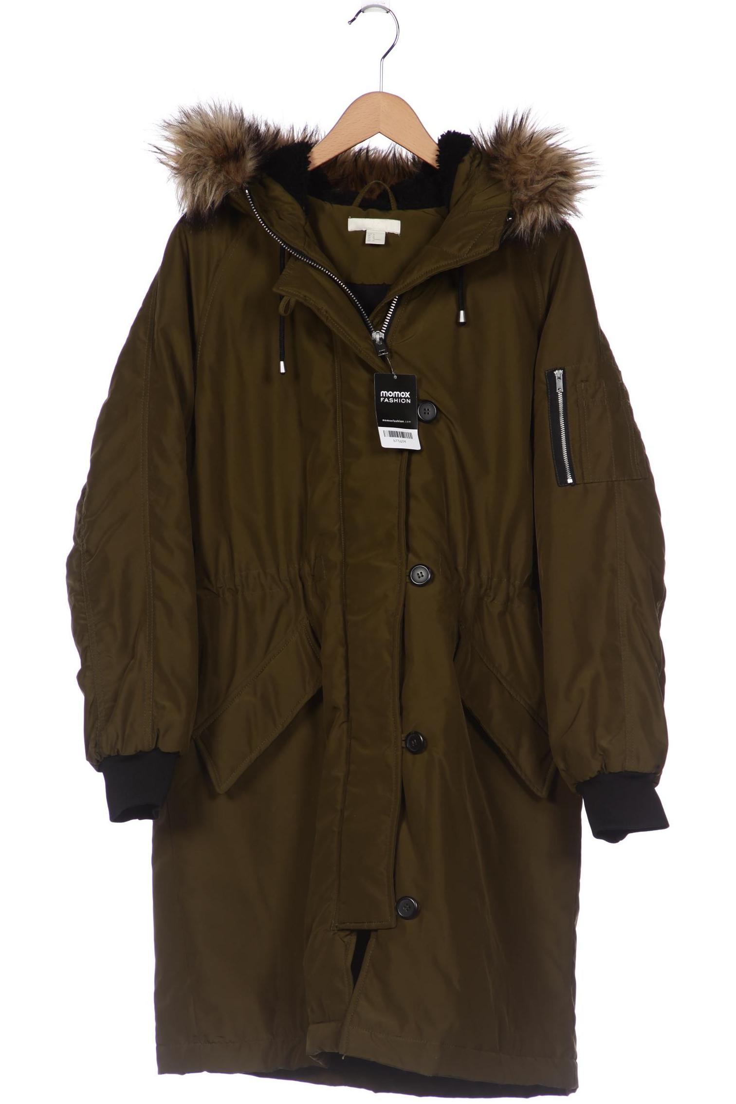 

H&M Damen Mantel, grün, Gr. 38