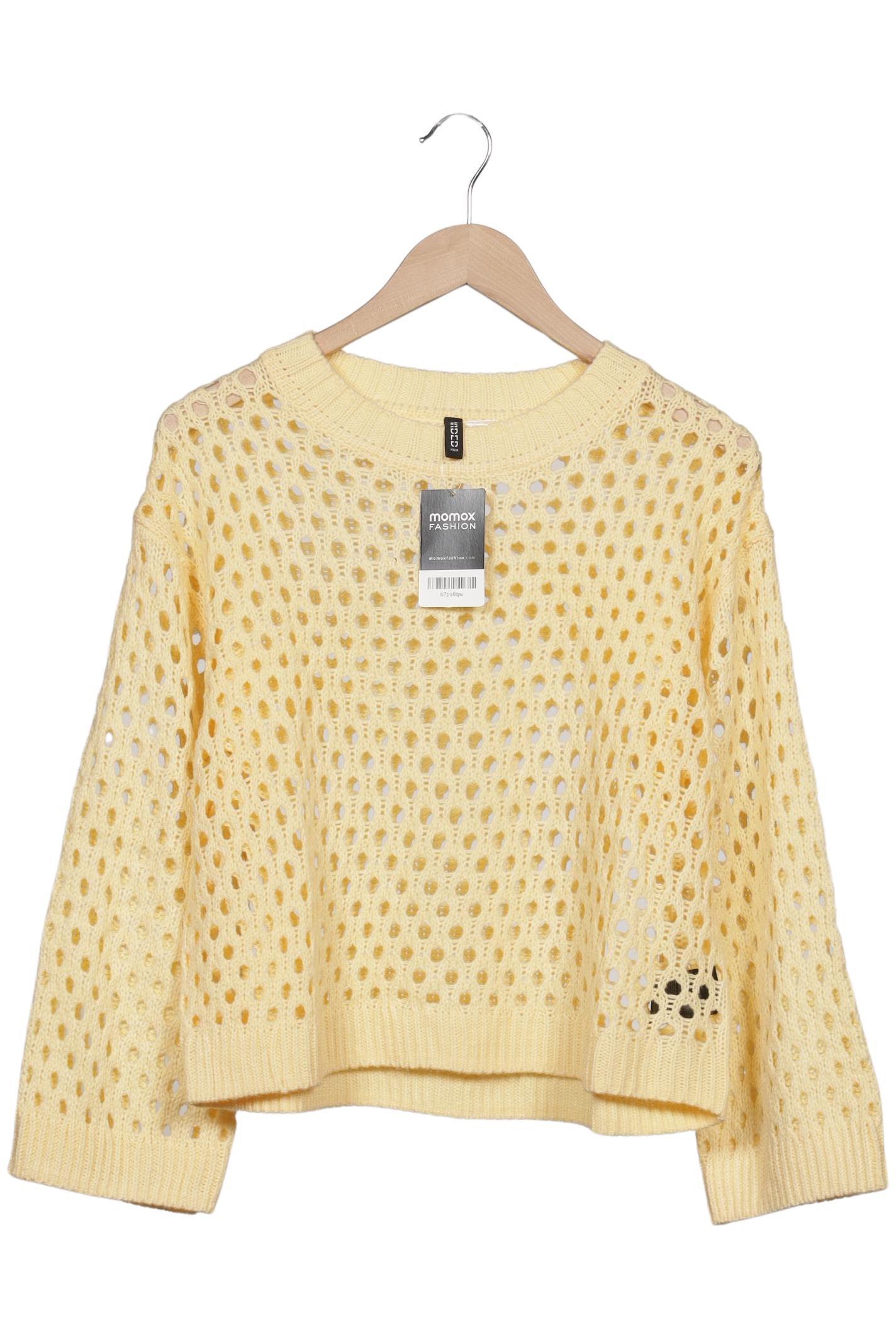 

H&M Damen Pullover, gelb, Gr. 38