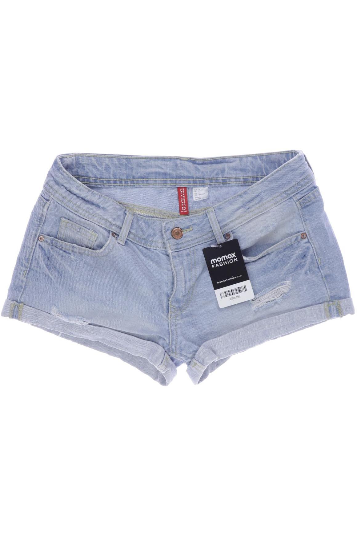

H&M Damen Shorts, hellblau, Gr. 34