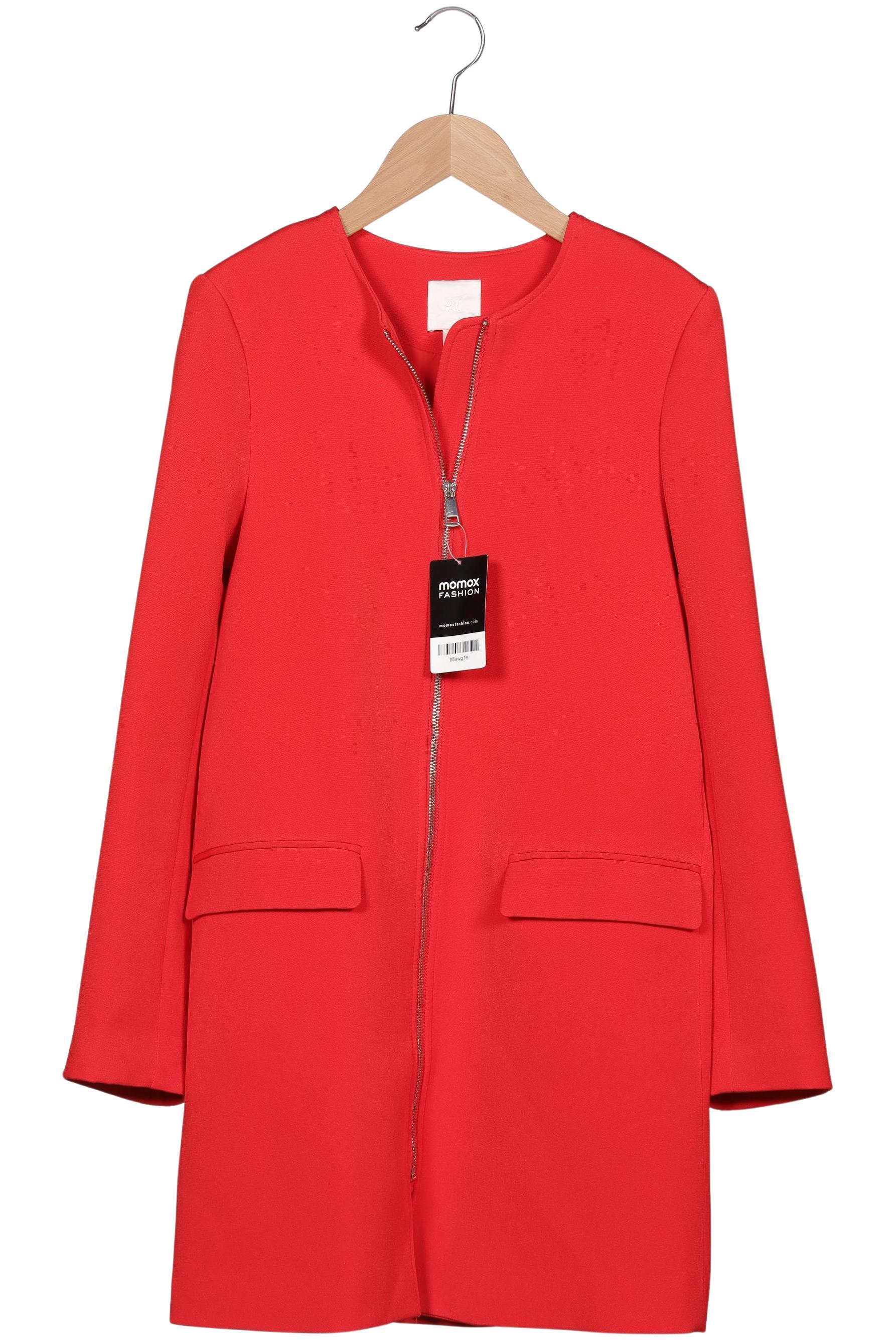

H&M Damen Mantel, rot, Gr. 32