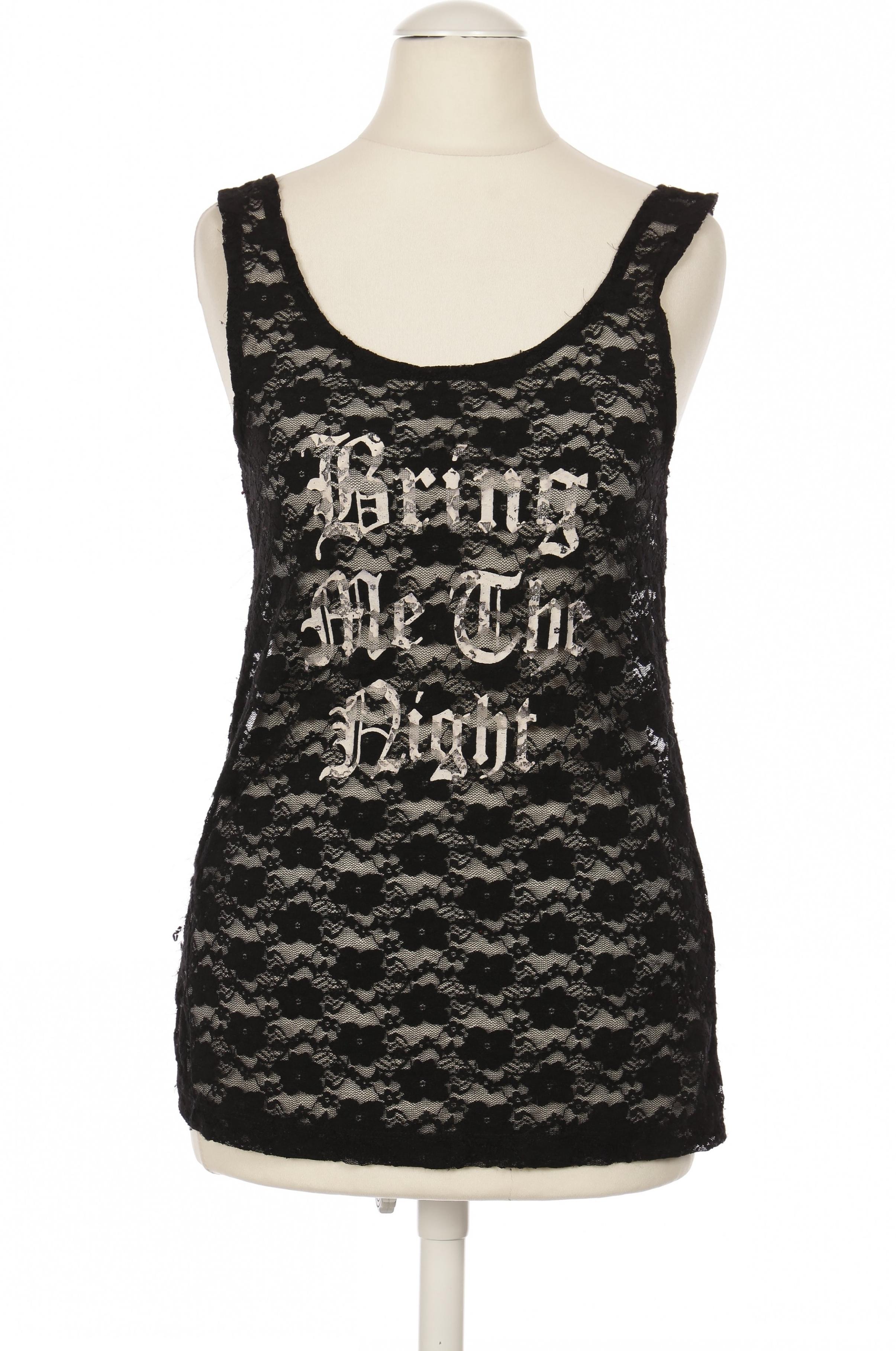 

H&M Damen Top, schwarz, Gr. 34