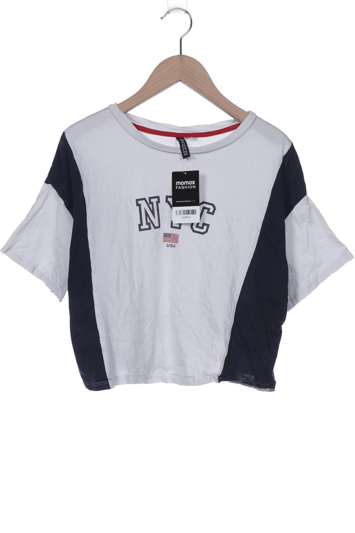 

H&M Damen T-Shirt, cremeweiß, Gr. 34