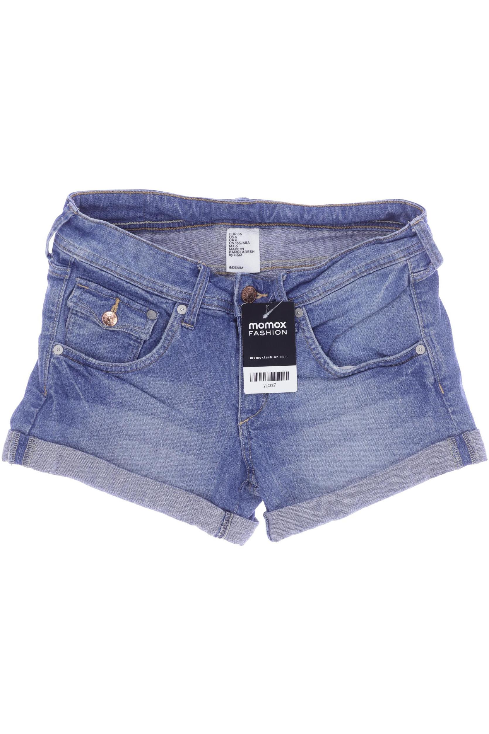 

H&M Damen Shorts, blau, Gr. 36