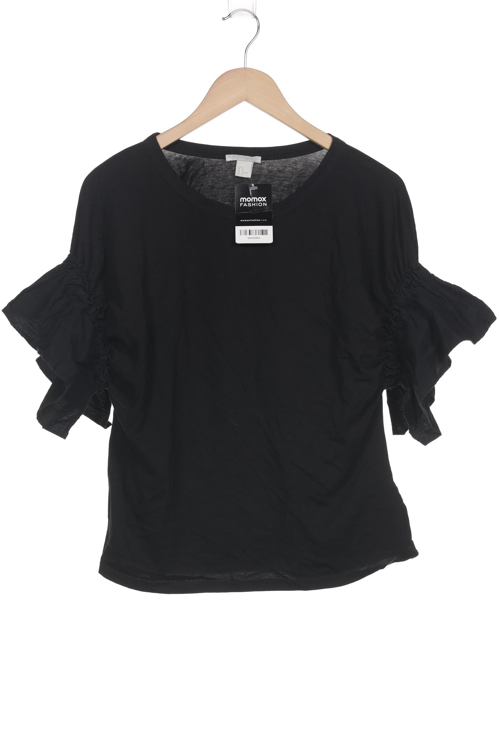 

H&M Damen T-Shirt, schwarz, Gr. 38