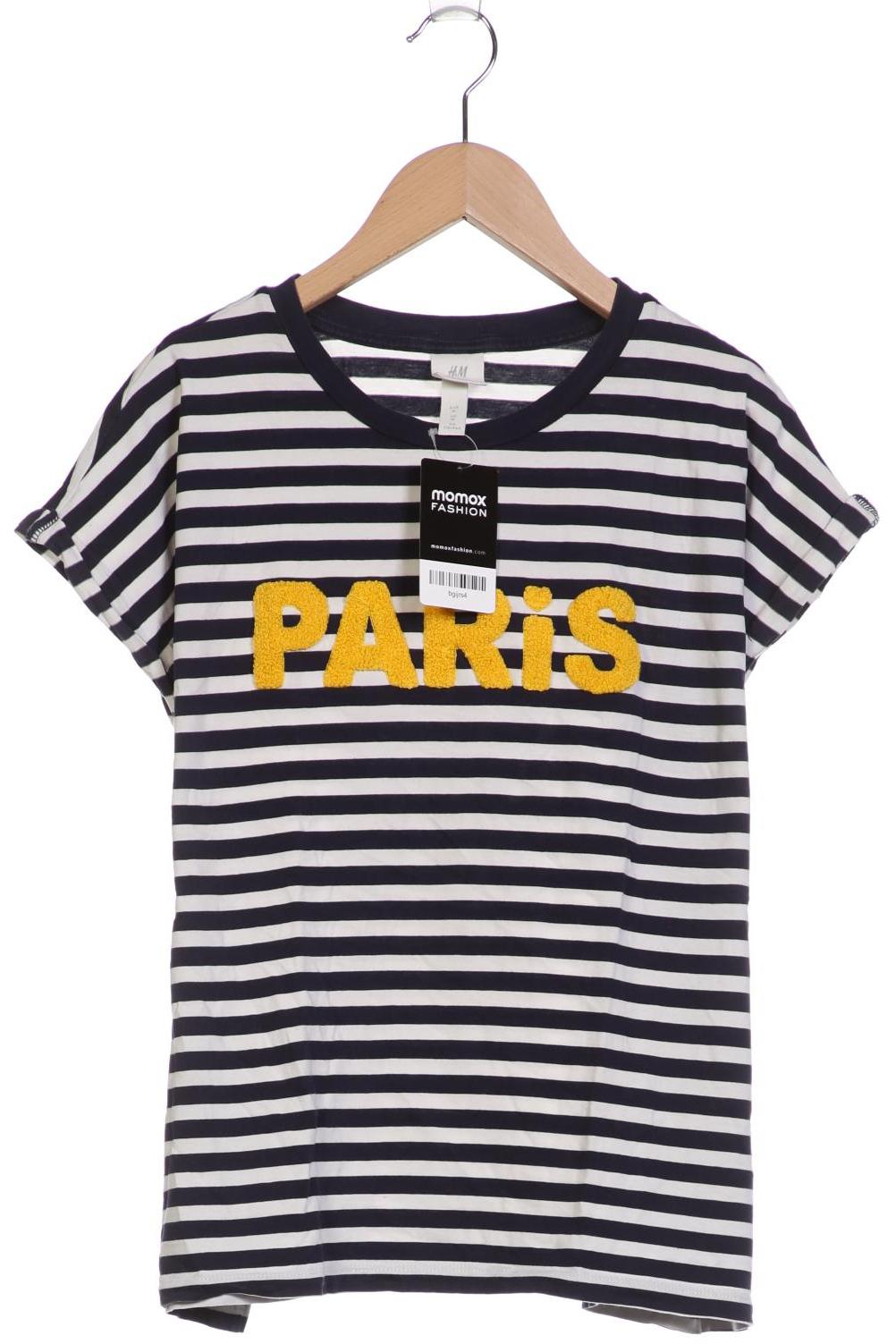 

H&M Damen T-Shirt, marineblau, Gr. 38