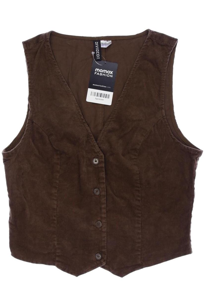 

H&M Damen Weste, braun, Gr. 36